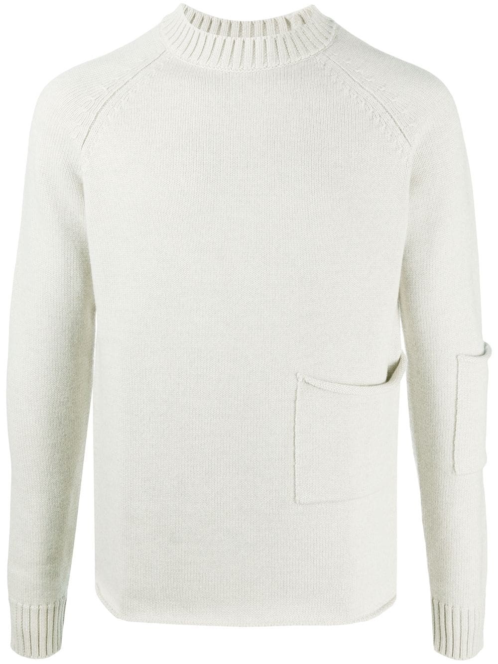 patch-pocket raglan jumper - 1