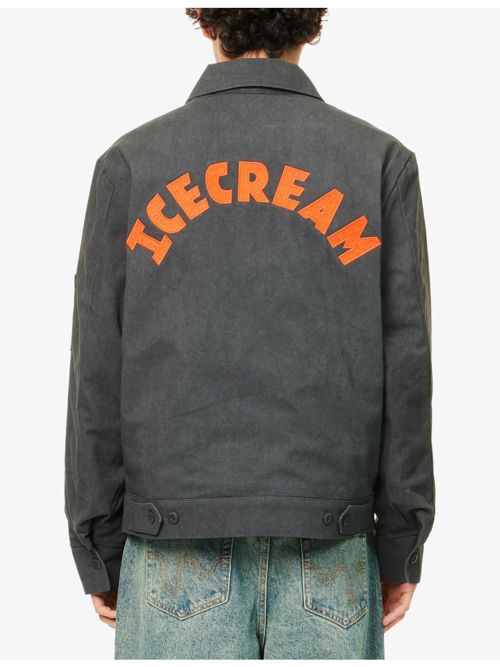 Cone Patch Padded Denim Jacket - 4