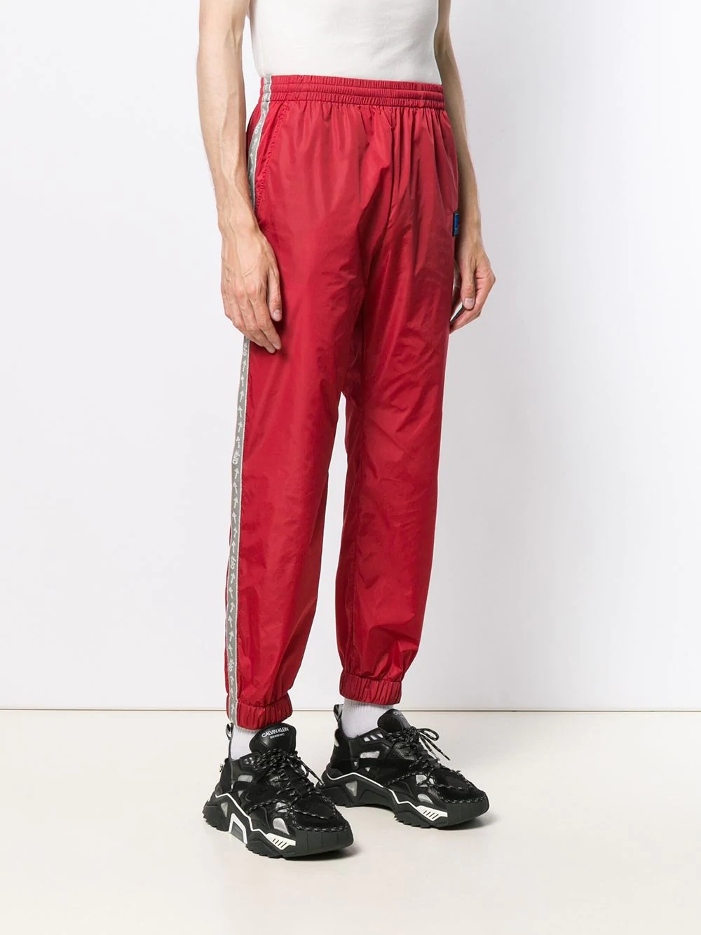 logo trim track trousers - 3