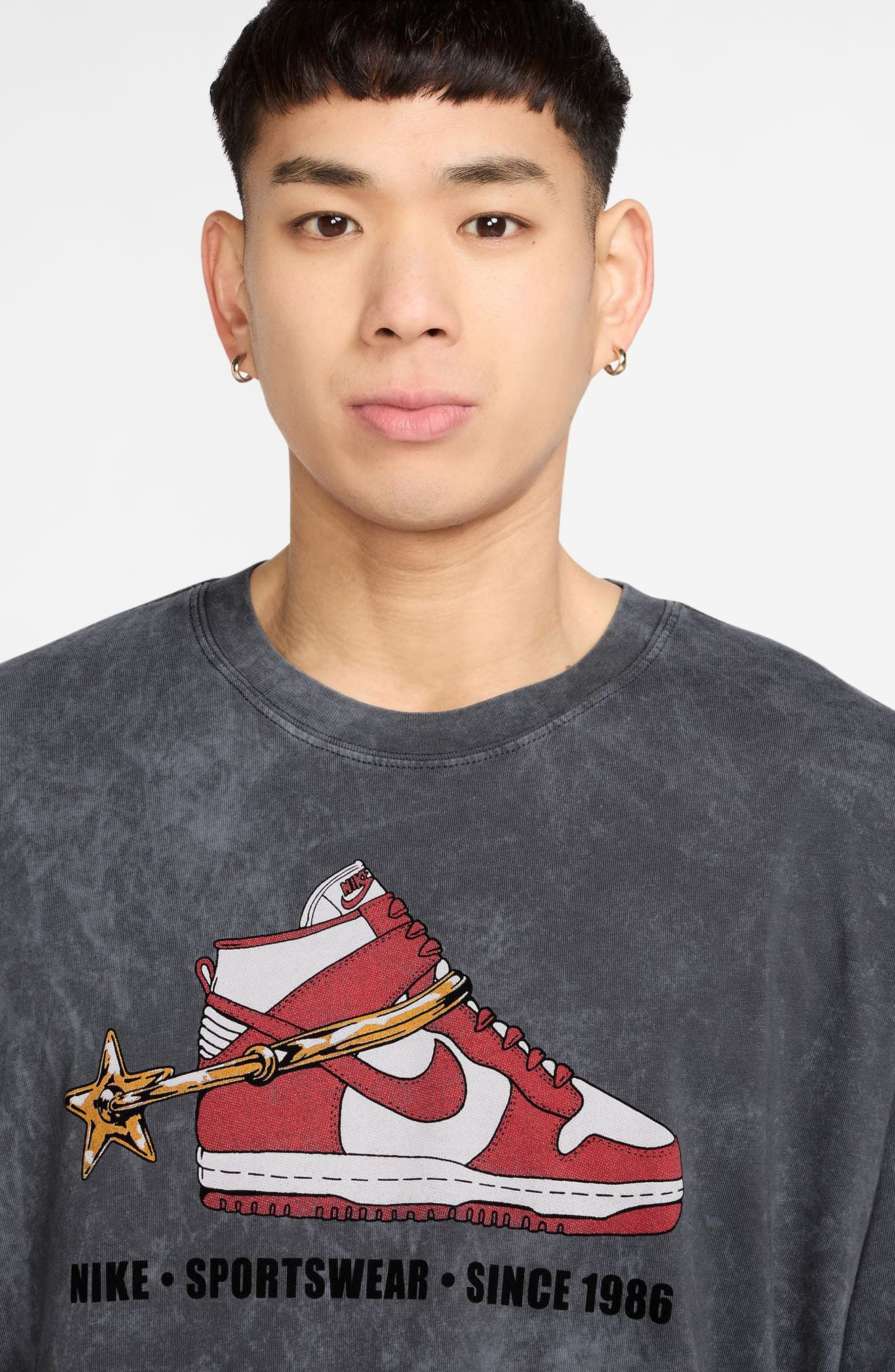Nike Max90 Vintage Dunk High Graphic T-Shirt in Anthracite at Nordstrom - 3