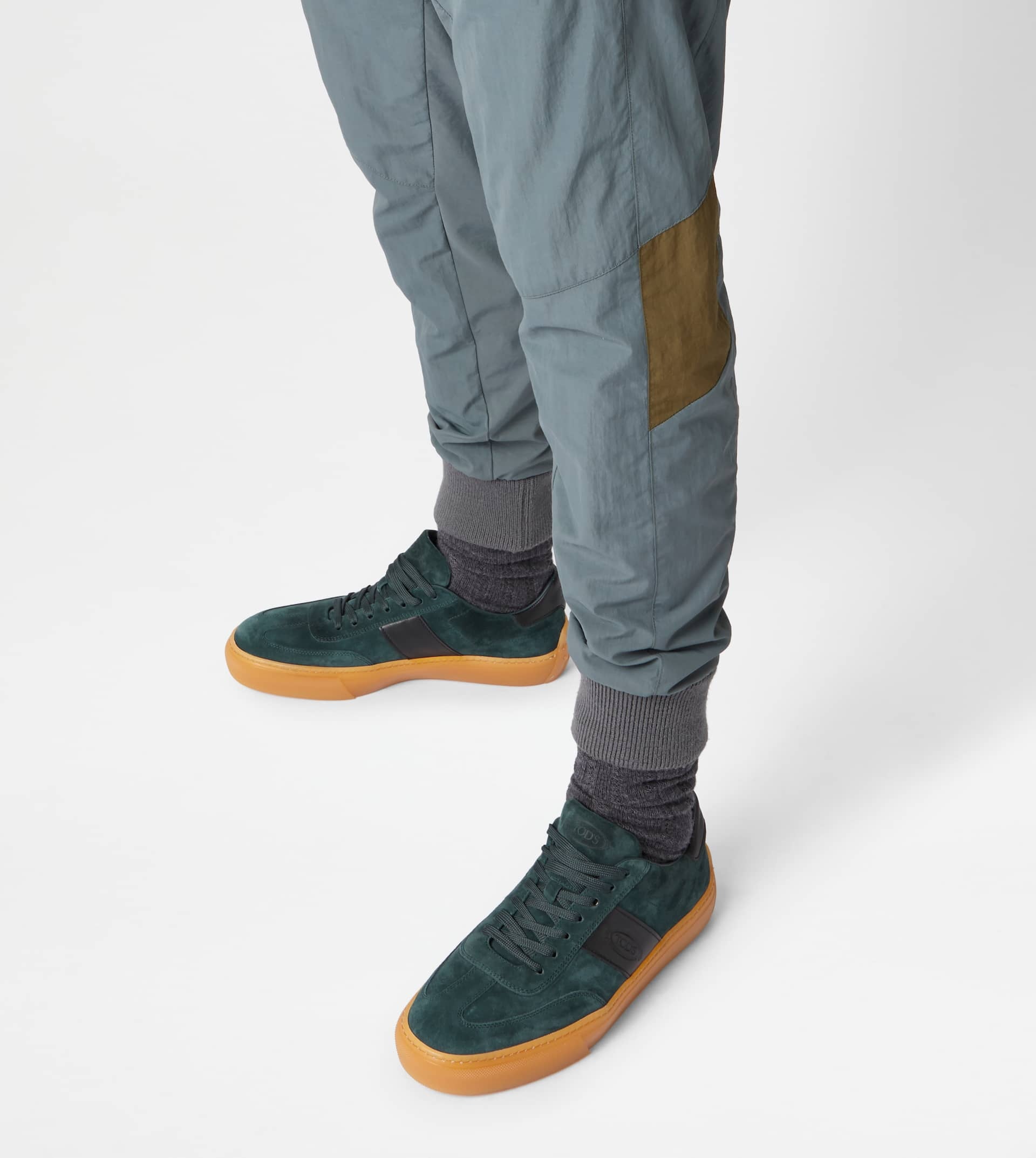 TOD'S SNEAKERS IN SUEDE - GREEN - 2