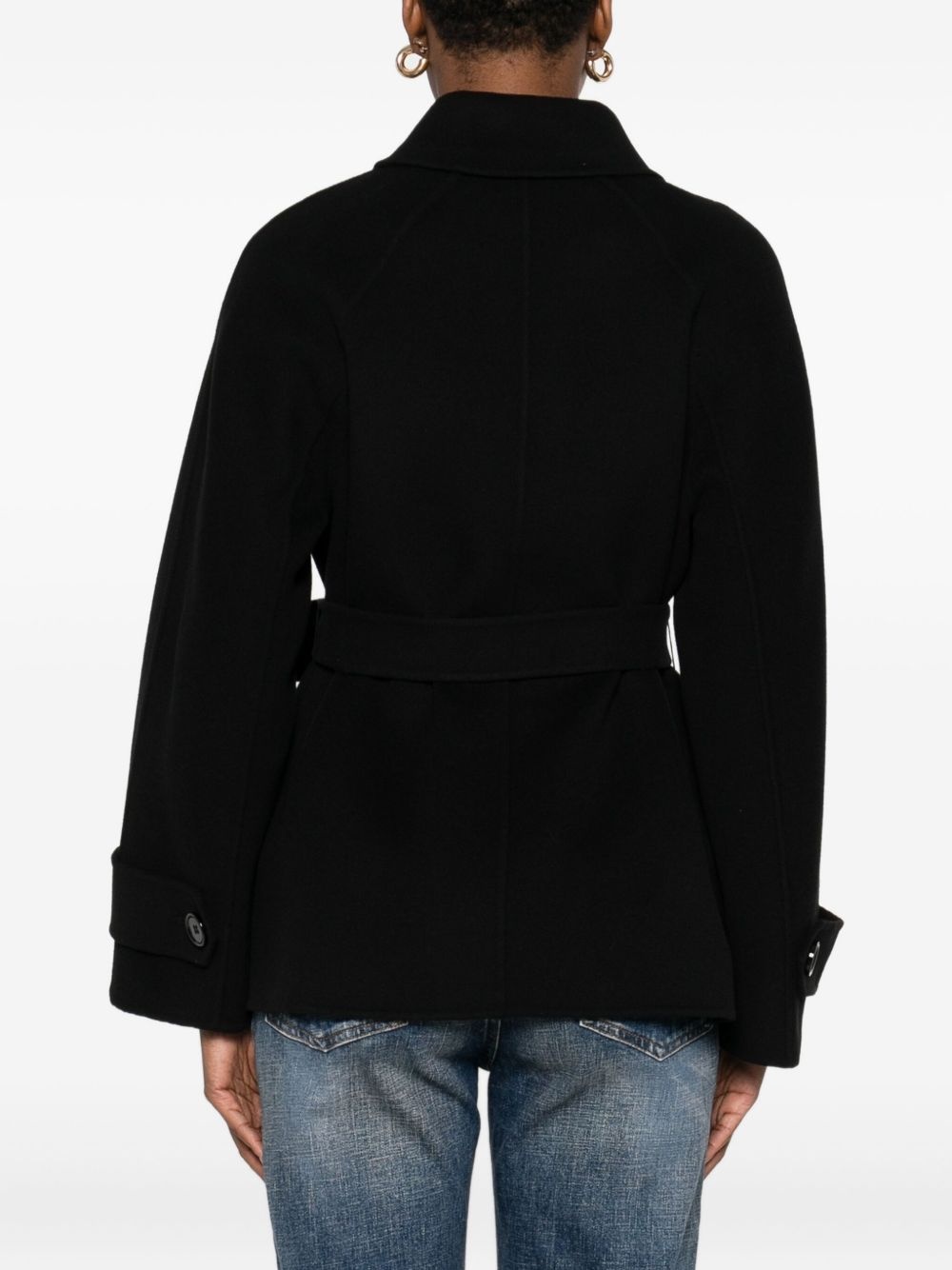 Louis belted double-breasted peacoat - 4