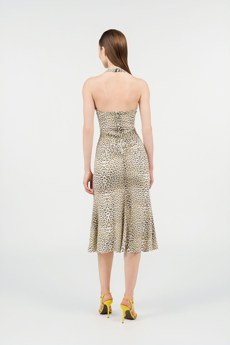 Pop Jaguar Print Midi Dress 4