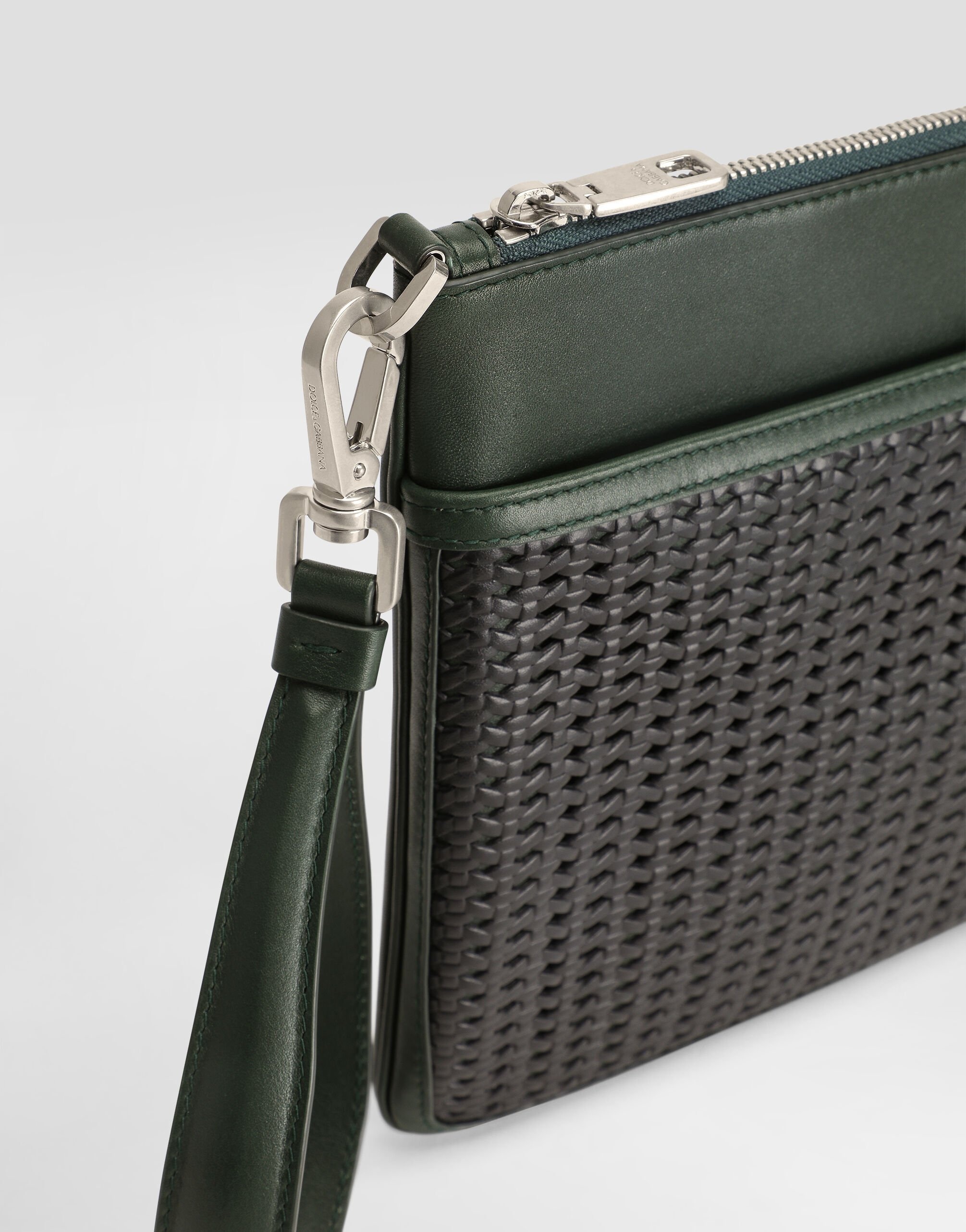 Plongé woven calfskin necessaire - 5
