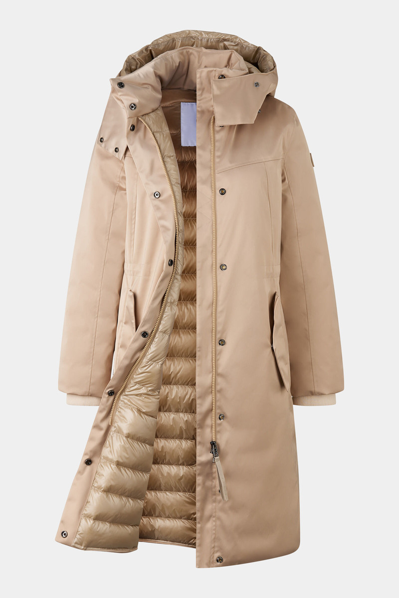 Lynn down coat in Beige 2