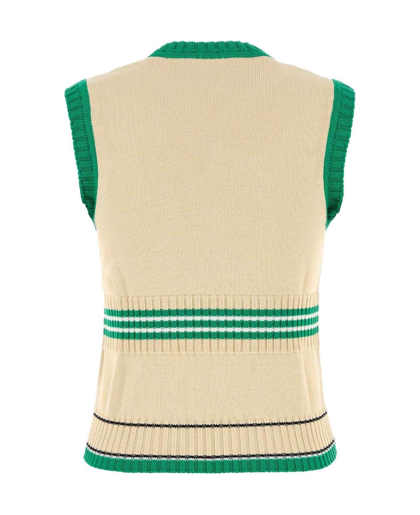 Cream Cotton Vest - 2