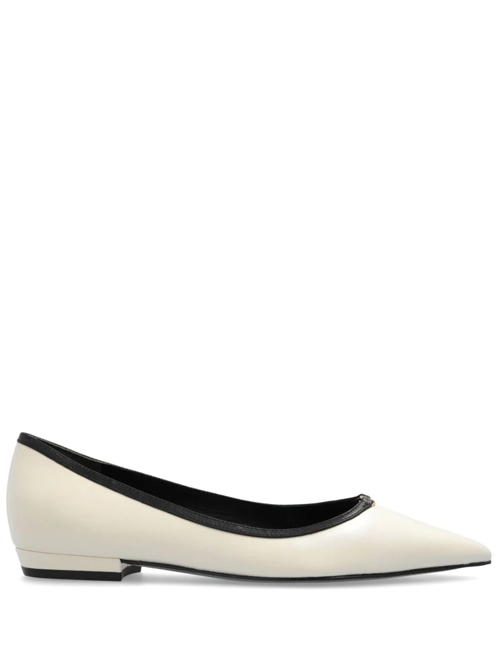 Double T-plaque ballerina shoes - 1