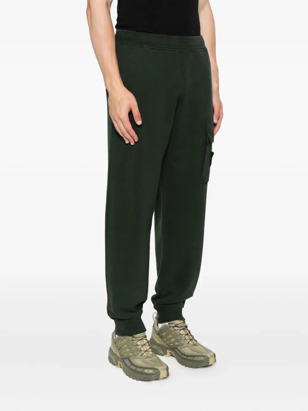Stone Island Men `Brushed Organic Cotton` Track Pants - 5