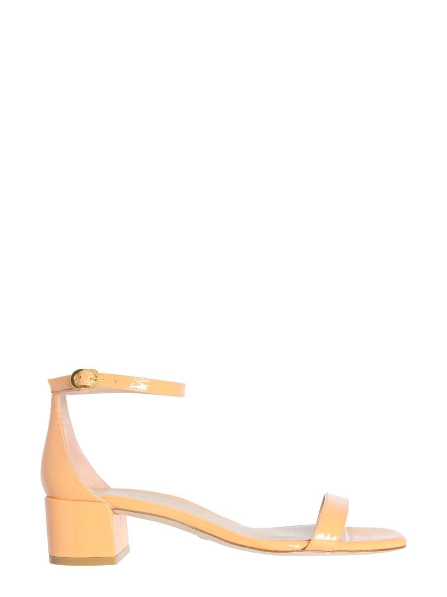 STUART WEITZMAN NUDIST CURVE 35 BLOCK SANDALS - 1