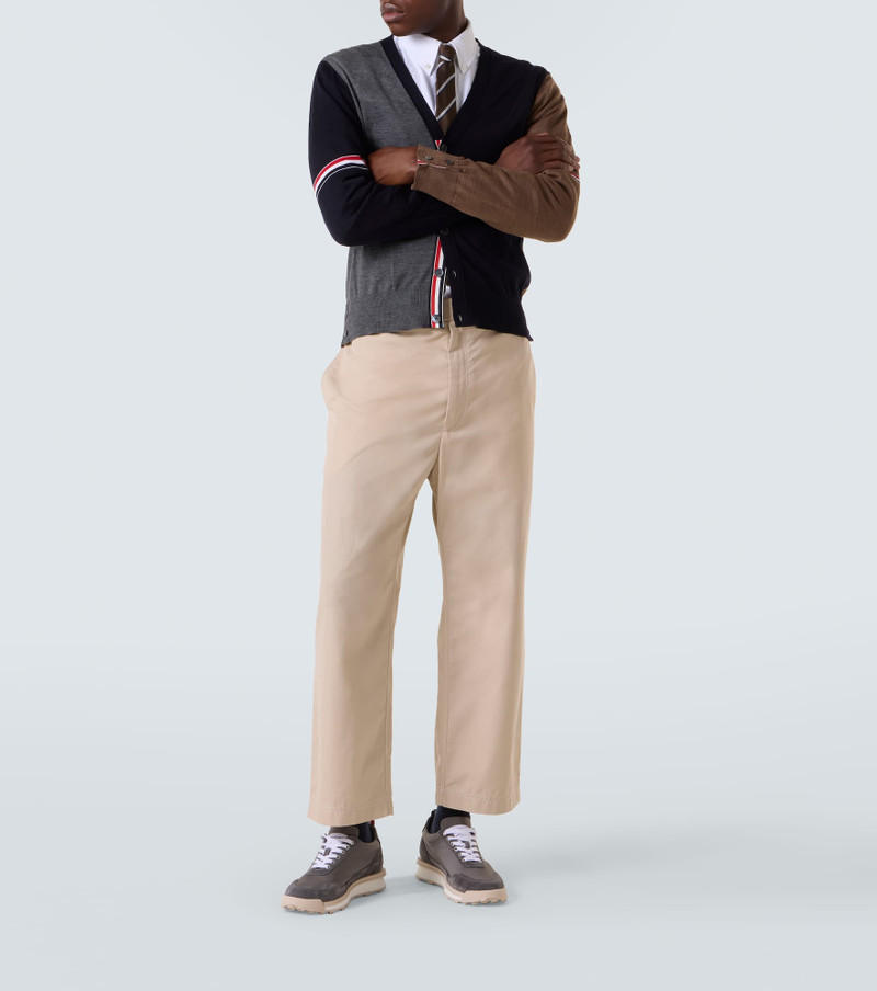 Thom Browne Suede-trimmed sneakers outlook