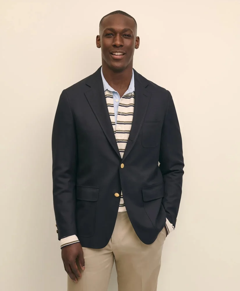 No. 1 Sack Blazer in Dobby Wool - 1