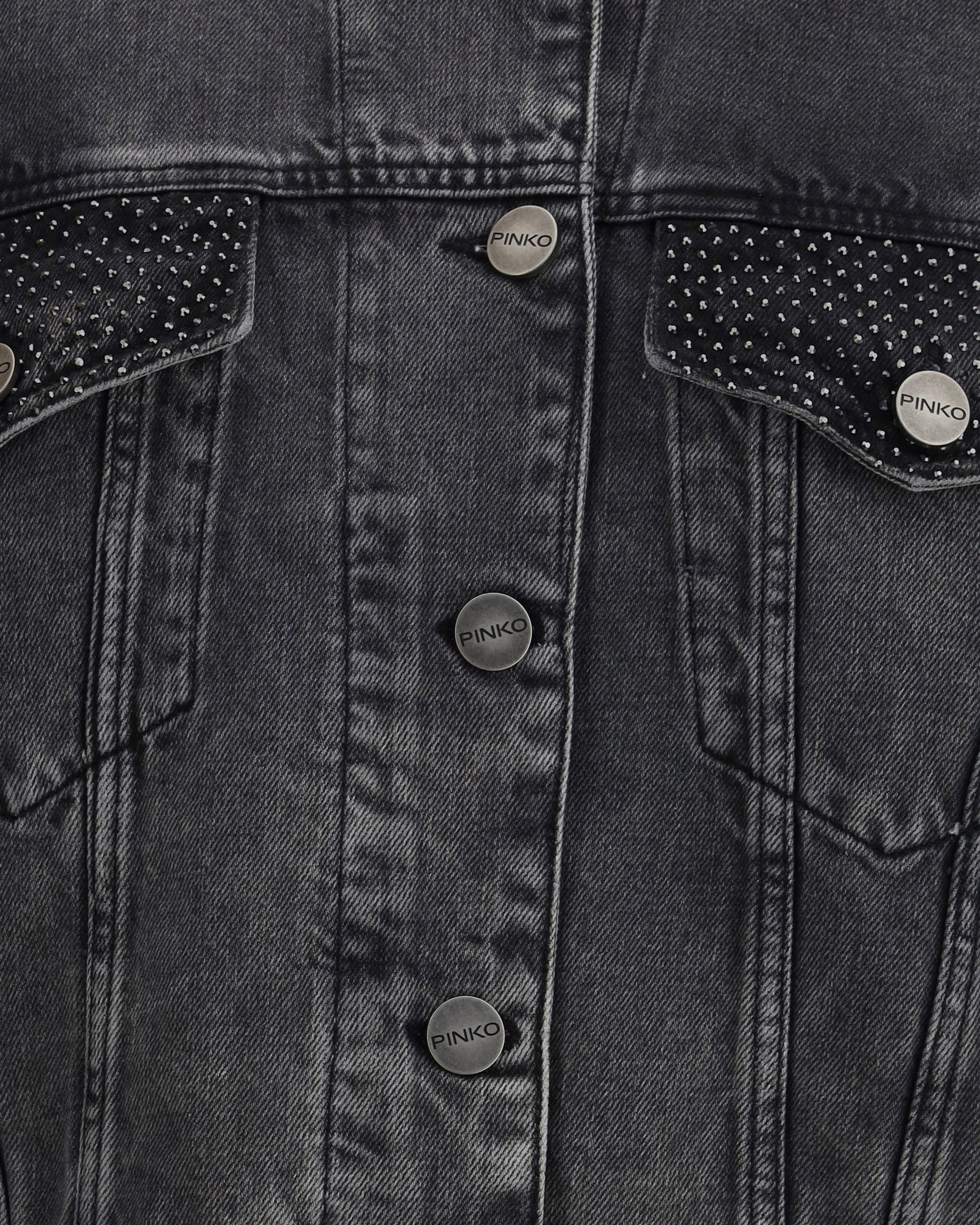 The Trucker jacket with mini studs - 3