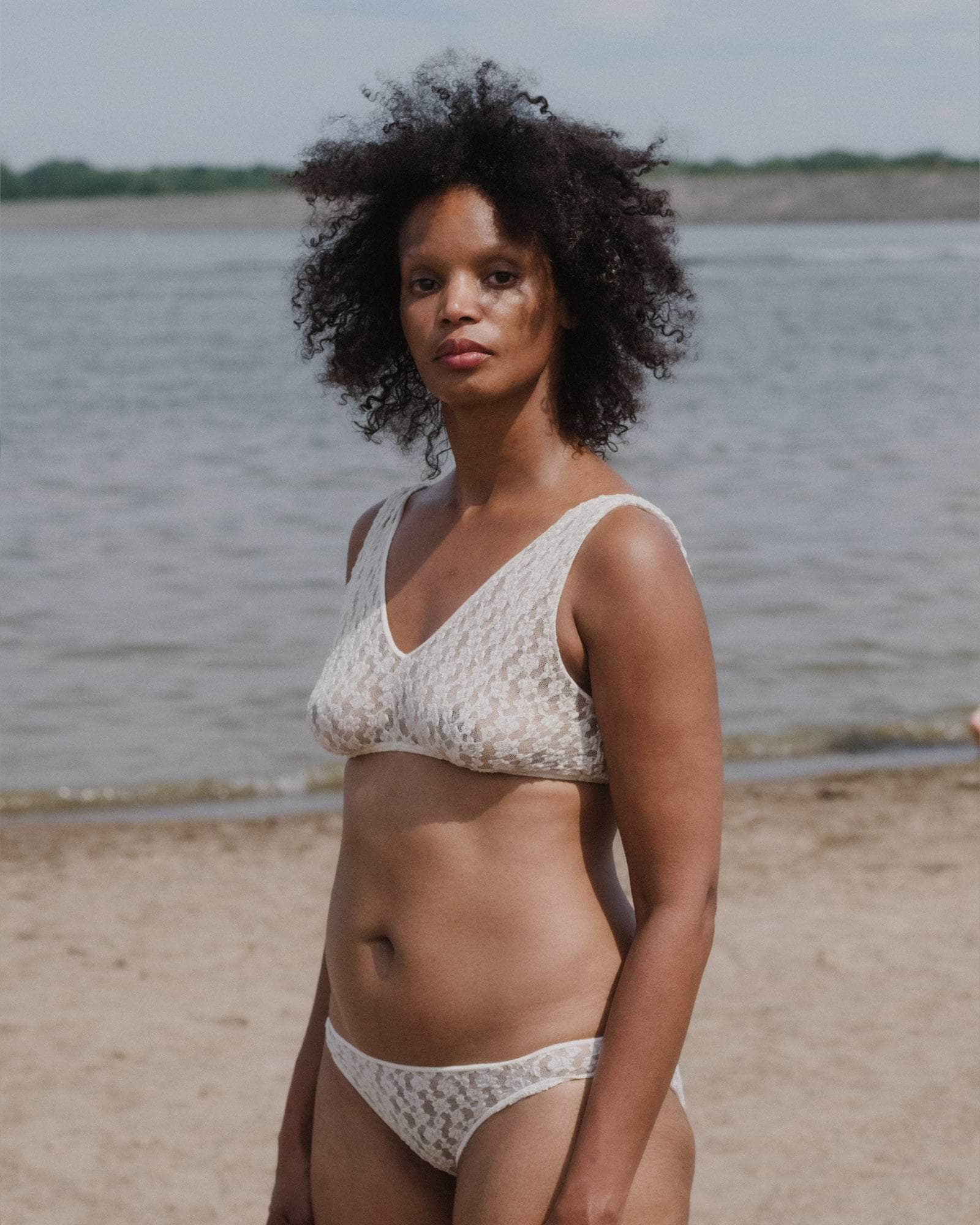 Crescent Bra - Organic Cotton Lace - 3