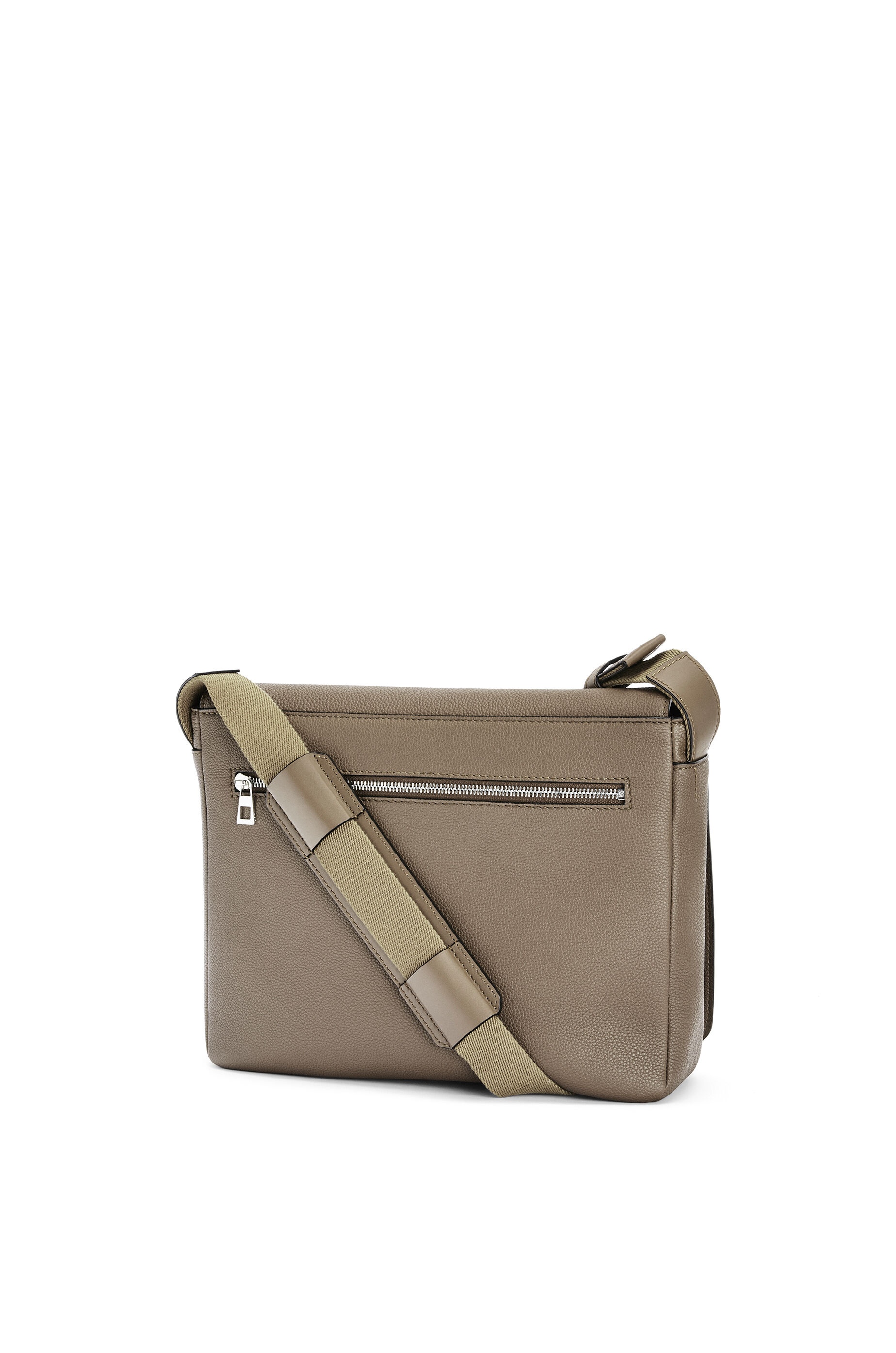 Military Messenger Bag in soft grained calfskin - 4