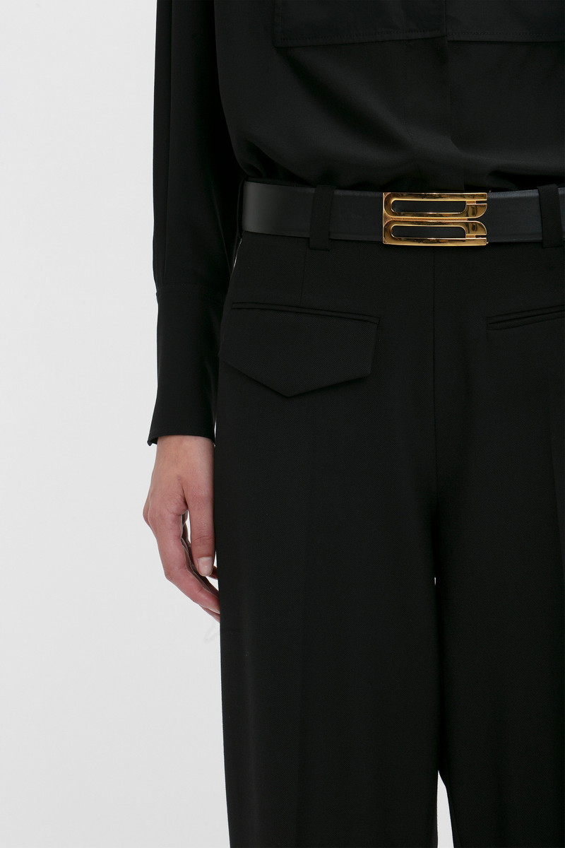 Reverse Front Trouser In Black 5