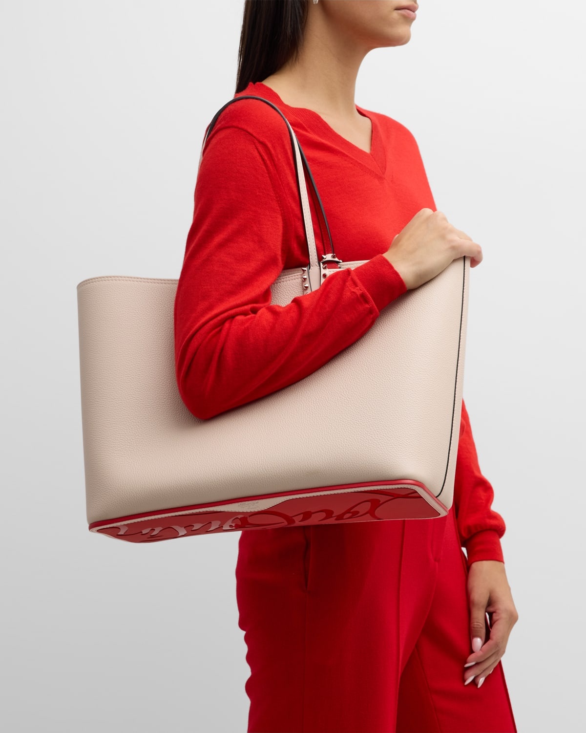 Cabata East-West Leather Tote Bag - 4