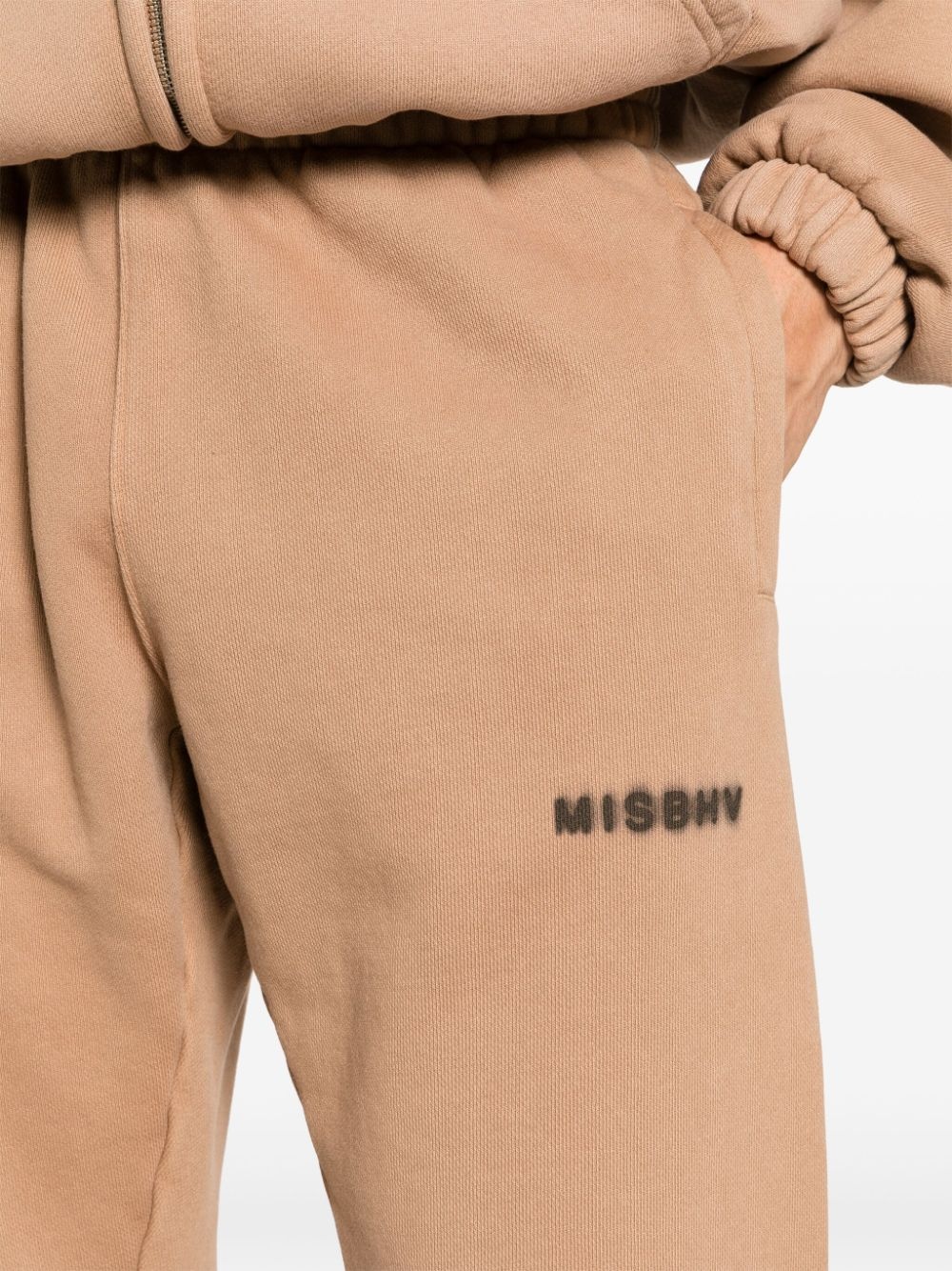 logo-print cotton track pants - 5