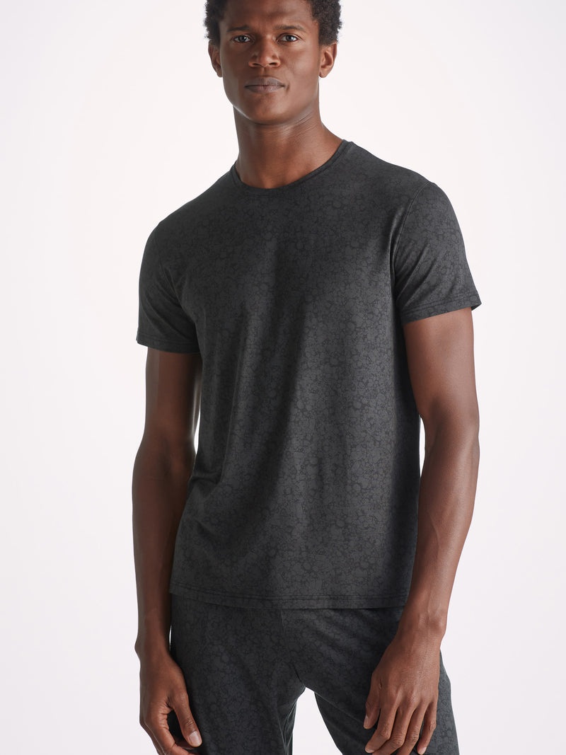 Men's T-Shirt London 10 Micro Modal Black - 2
