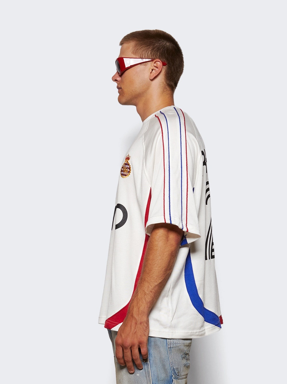 27 Jersey Tee Off White And Navy - 3