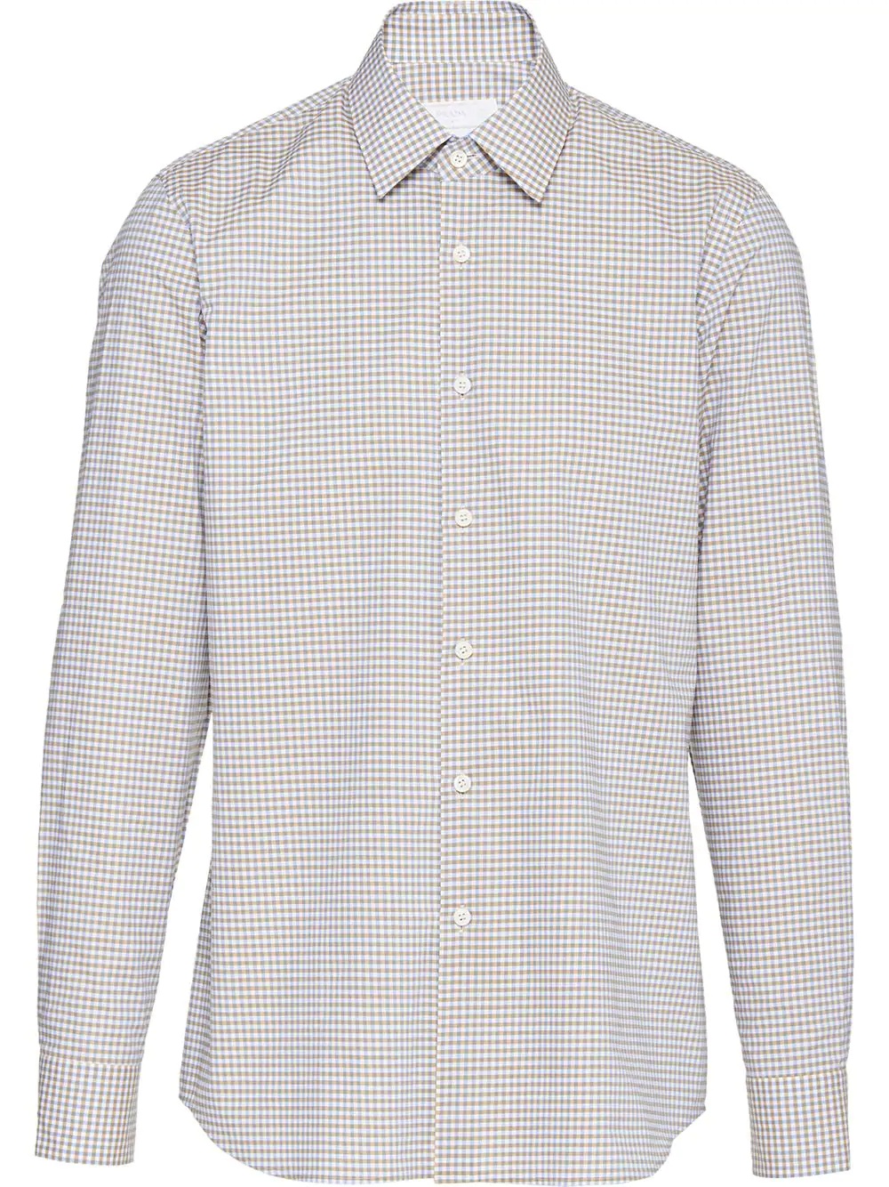 micro check shirt - 1