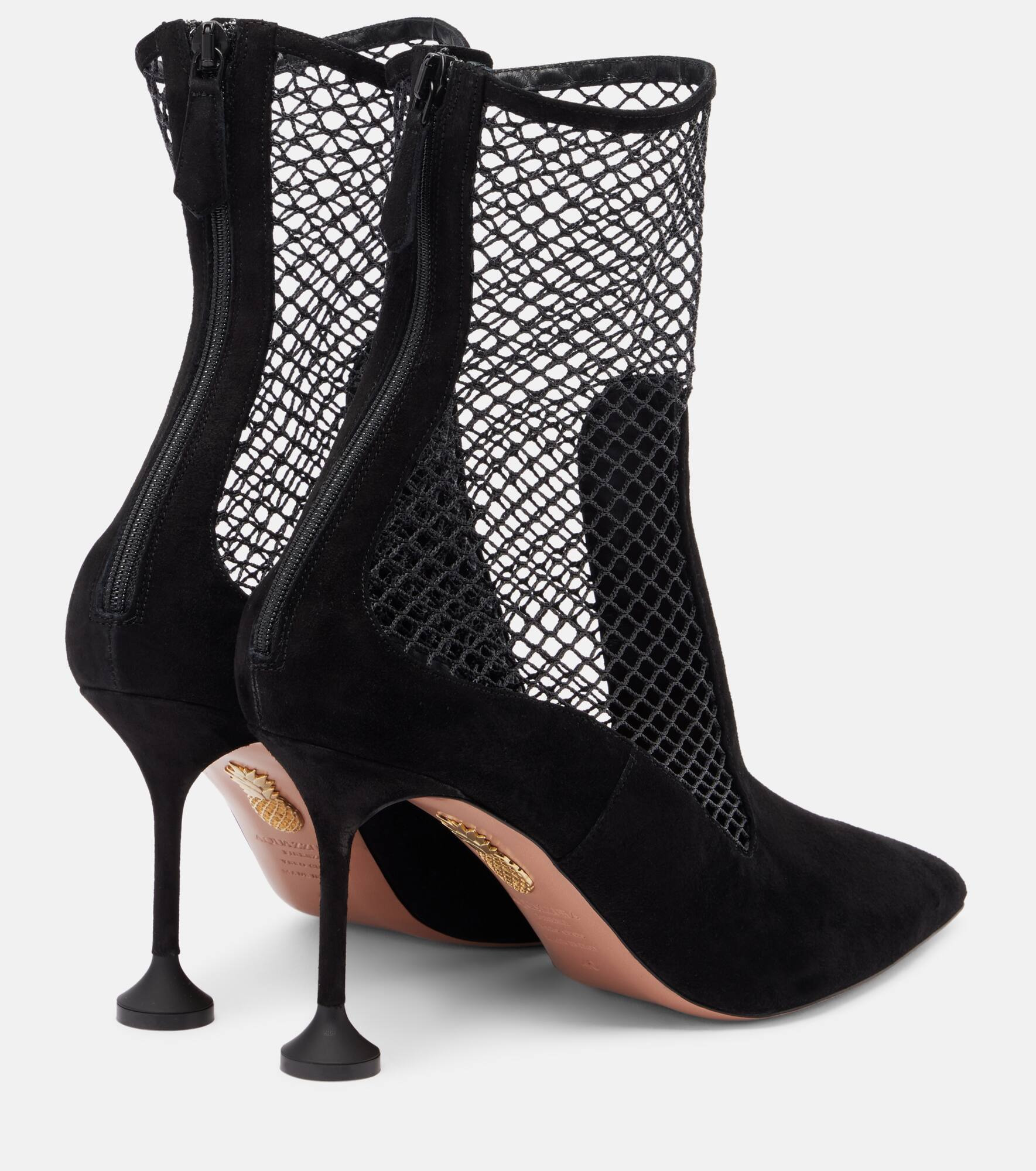 Dawn 85 suede and mesh ankle boots - 2