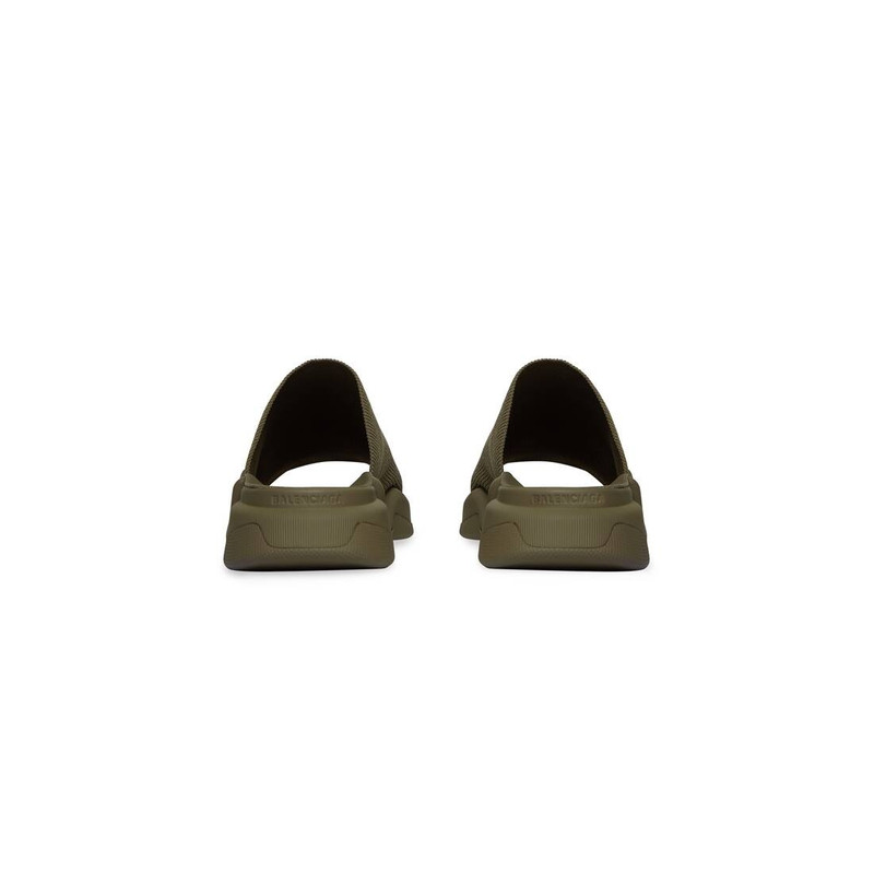 BALENCIAGA Men's Speed 2.0 Recycled Knit Slide Sandal in Brown outlook
