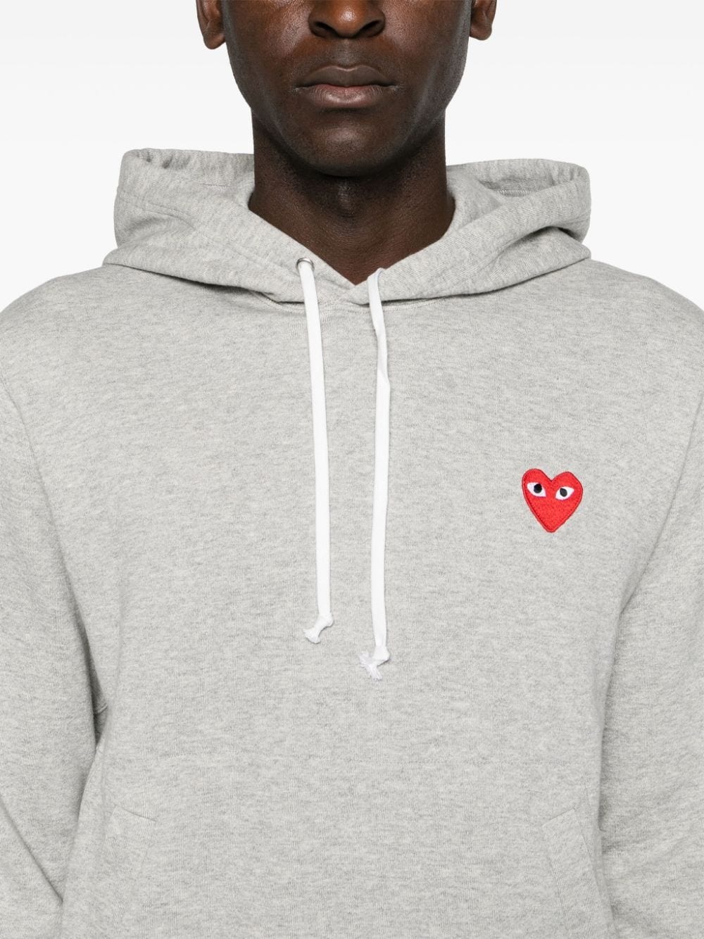 heart-motif cotton hoodie - 6