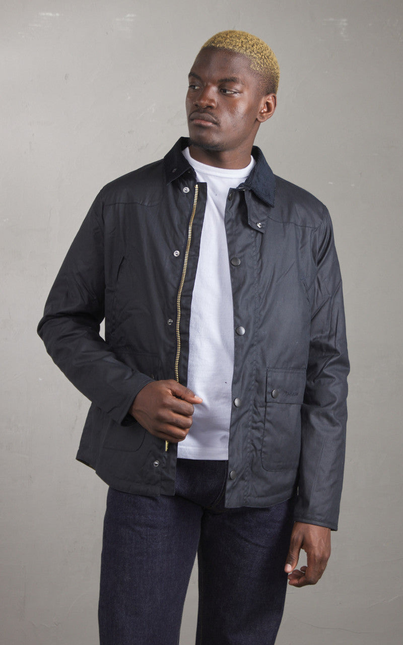 Barbour BARBOUR REELIN WAX JACKET NAVY outlook