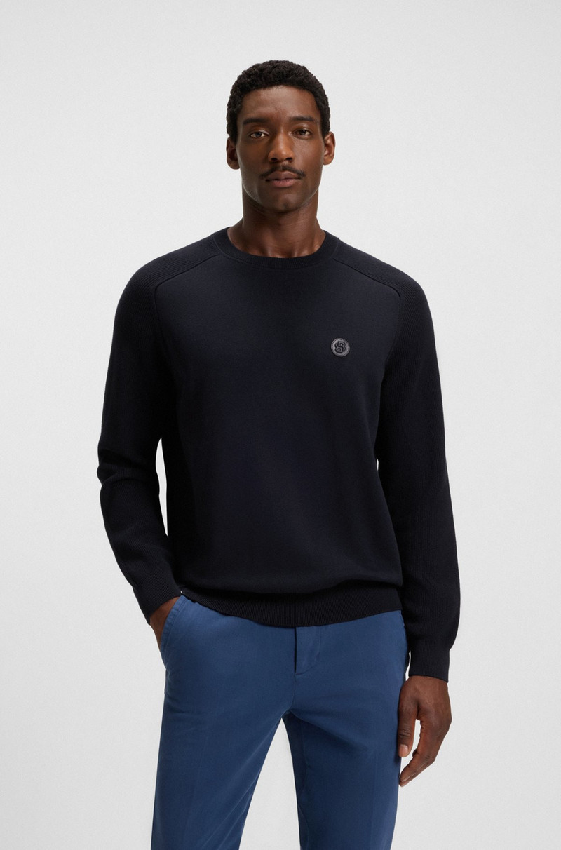 COTTON SWEATER WITH DOUBLE B MONOGRAM 2