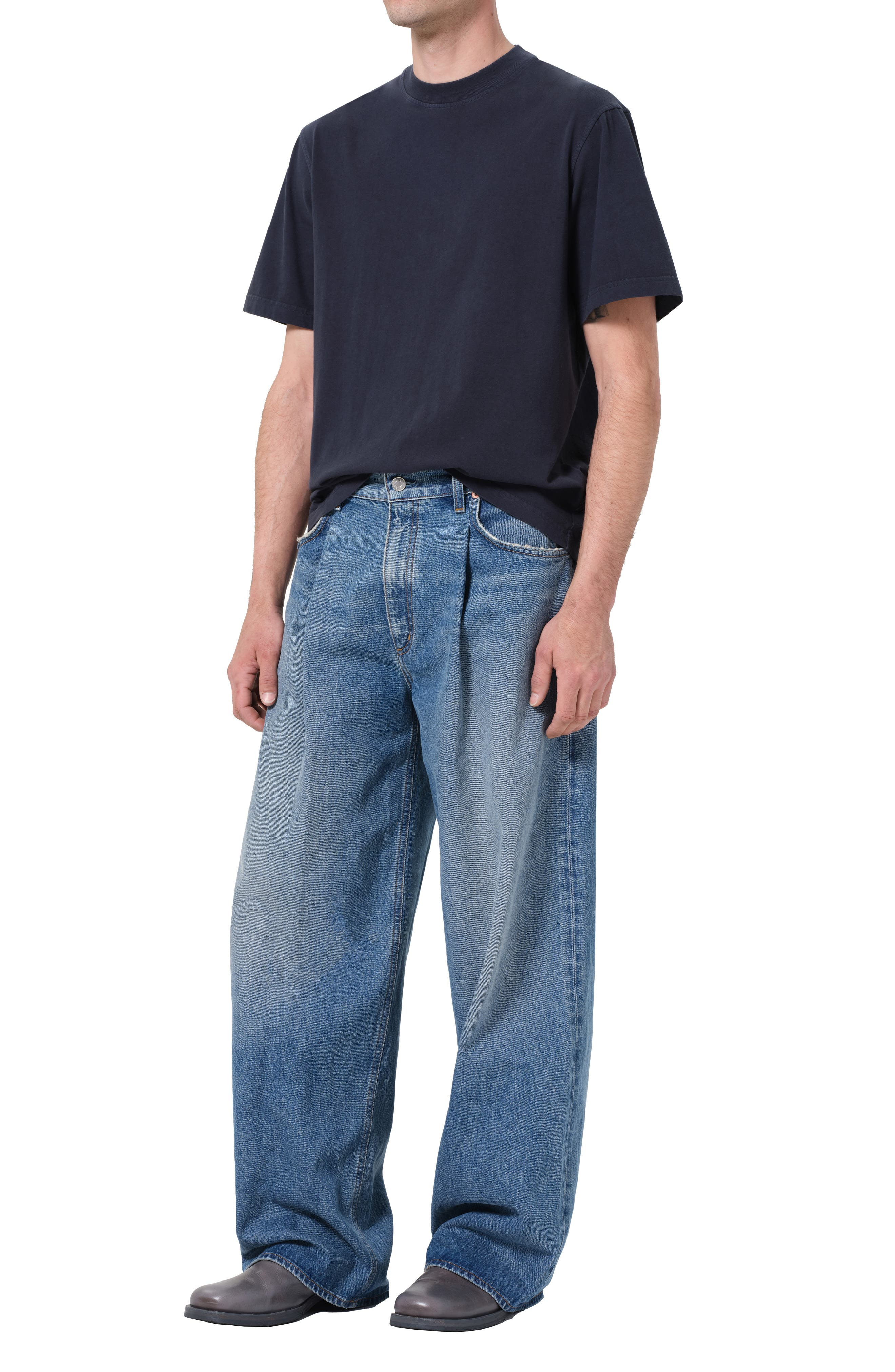 AGOLDE Asha Oversize Mock Neck T-Shirt in Lyon at Nordstrom - 5