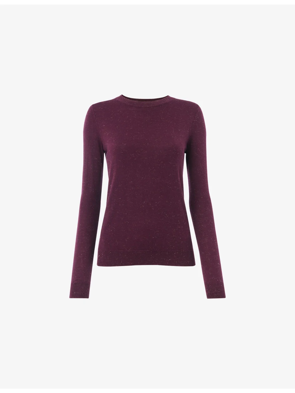 Annie Slim-Fit Metallic-Knit Jumper - 1