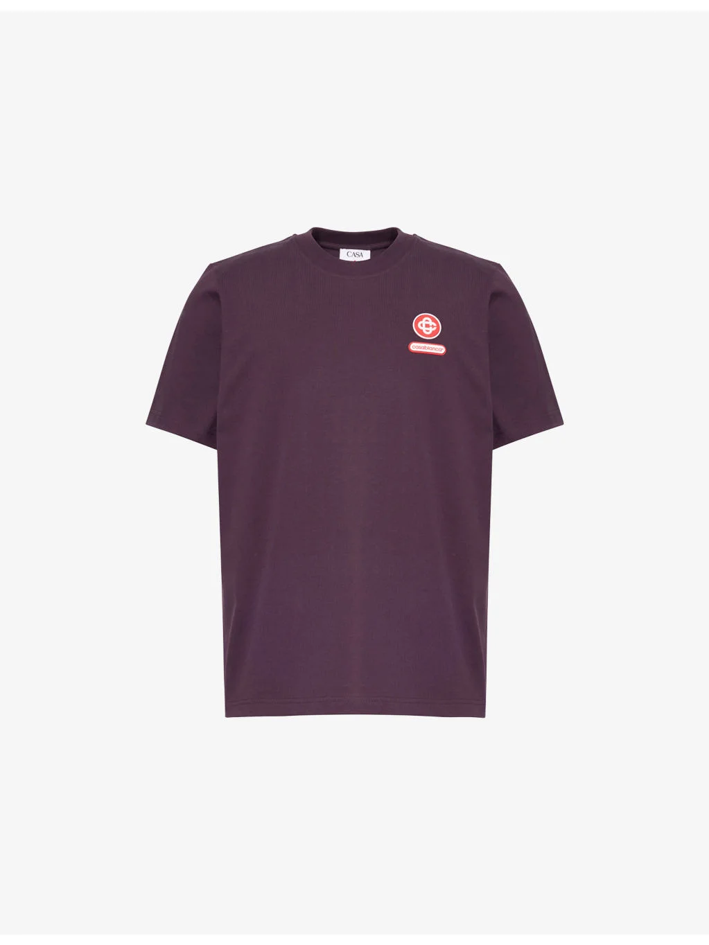 Regular-Fit Logo-Patch Cotton T-shirt - 1