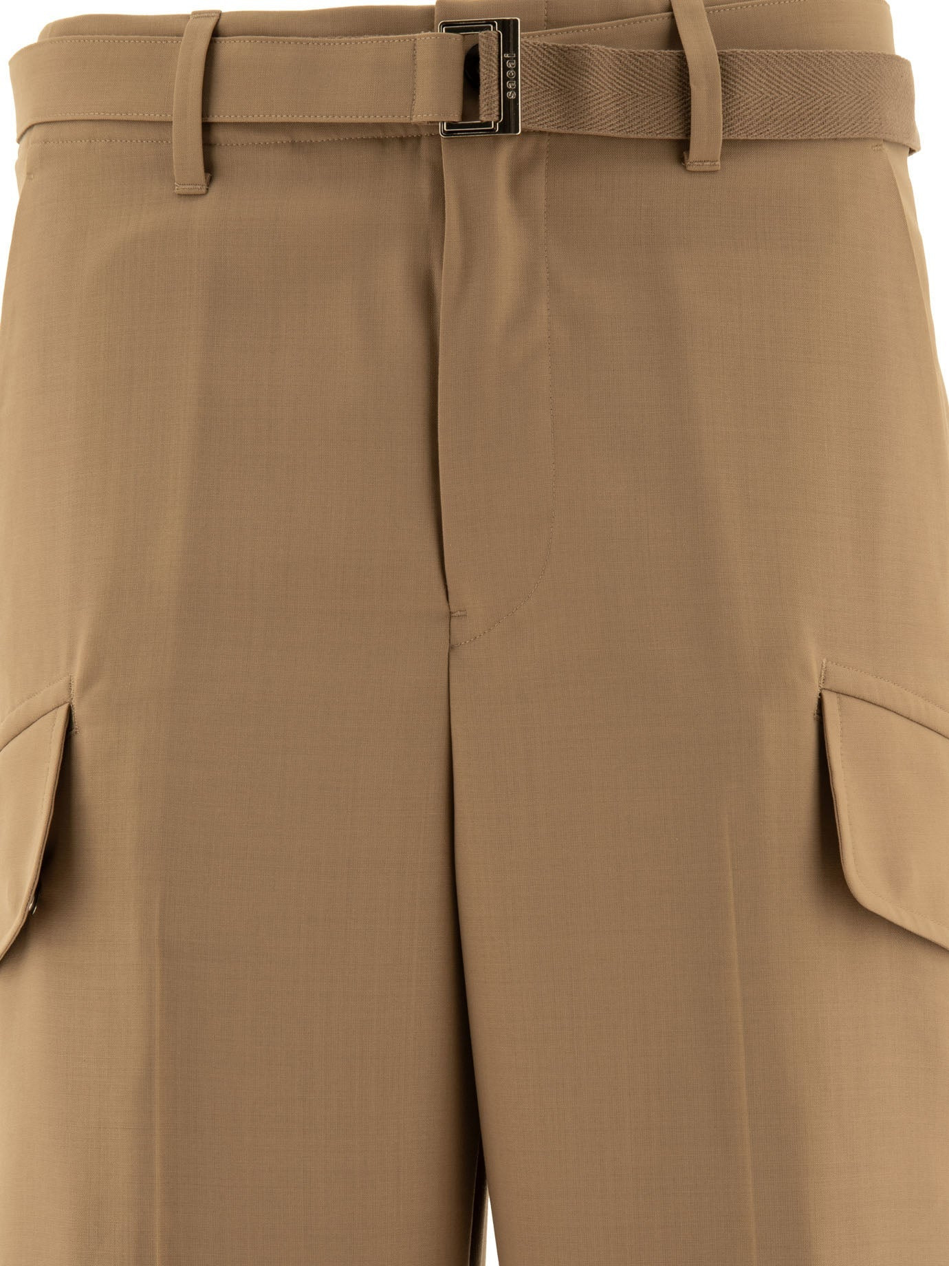 Sacai Men Belted Trousers - 3