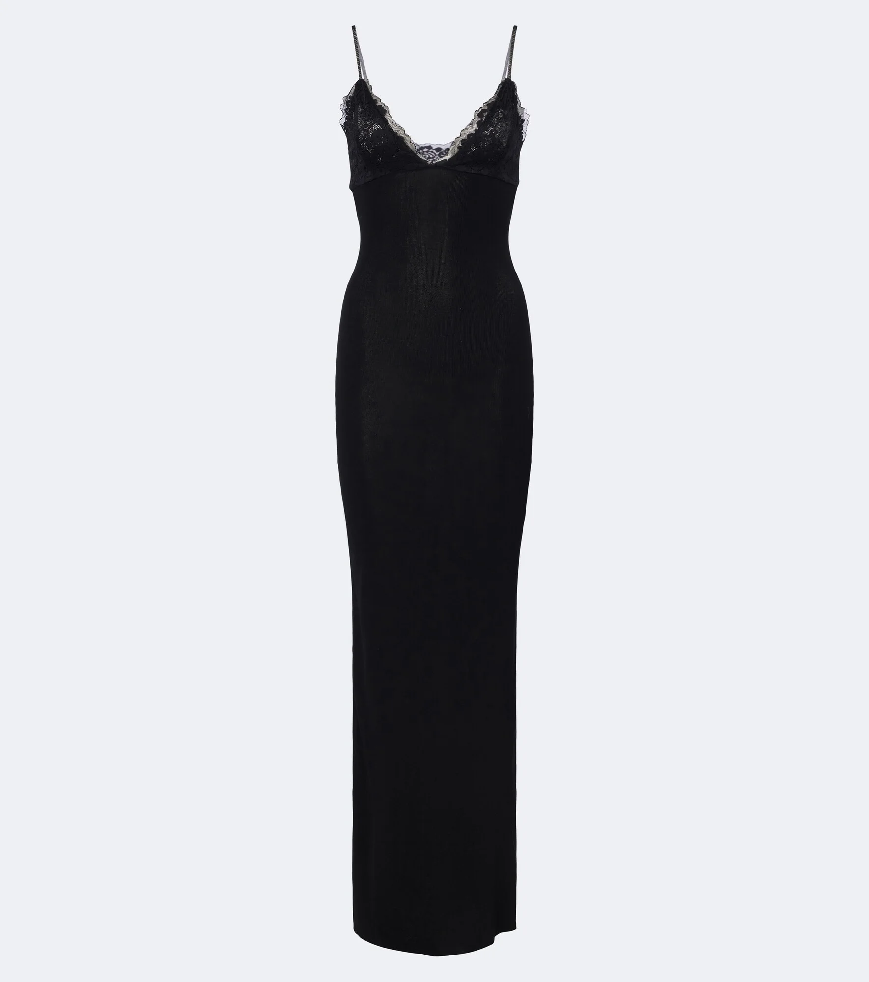 Oana lace-trimmed cotton-blend maxi dress - 1
