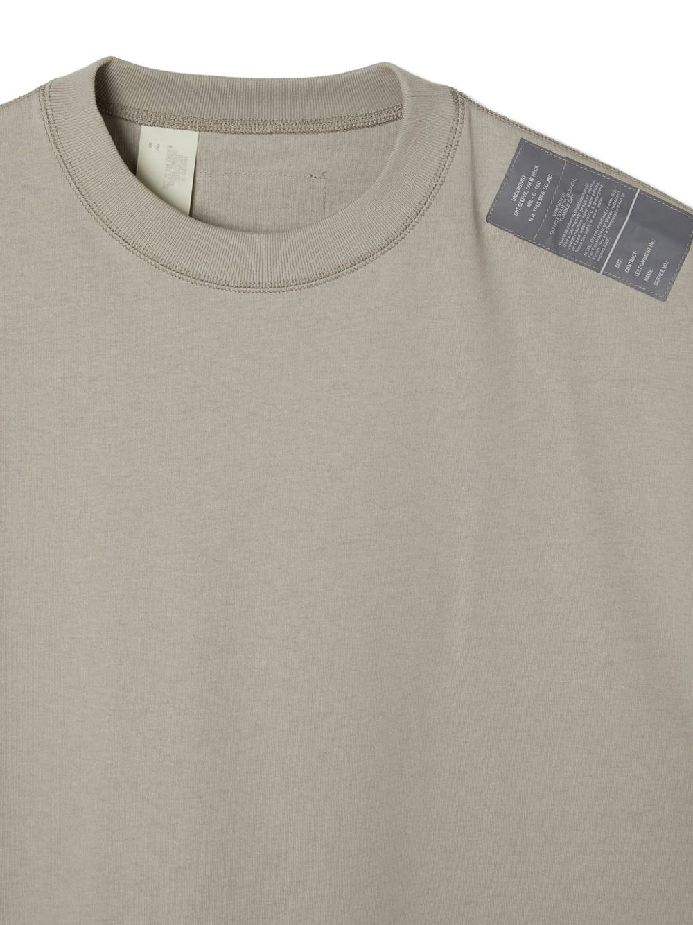 label-detail short-sleeve T-shirt - 3