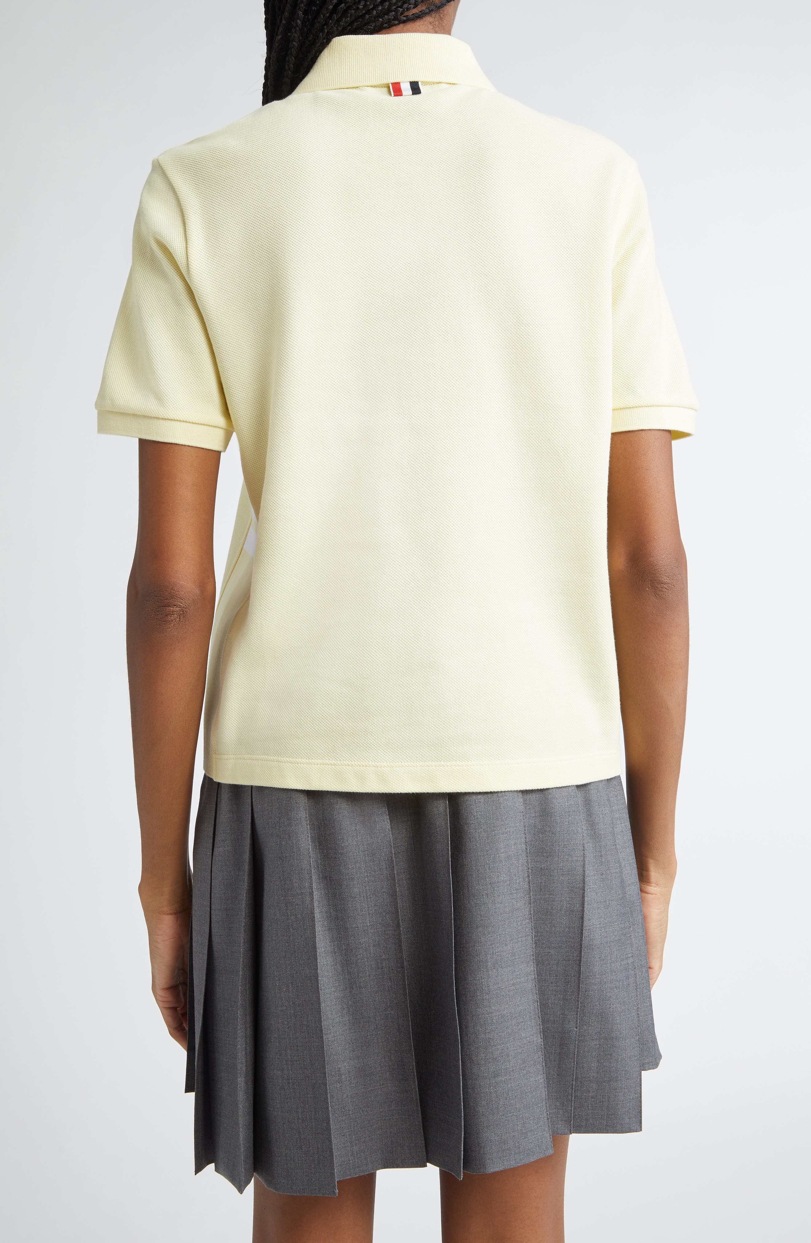 Thom Browne 4-Bar Cotton Piqué Polo in Yellow at Nordstrom - 2