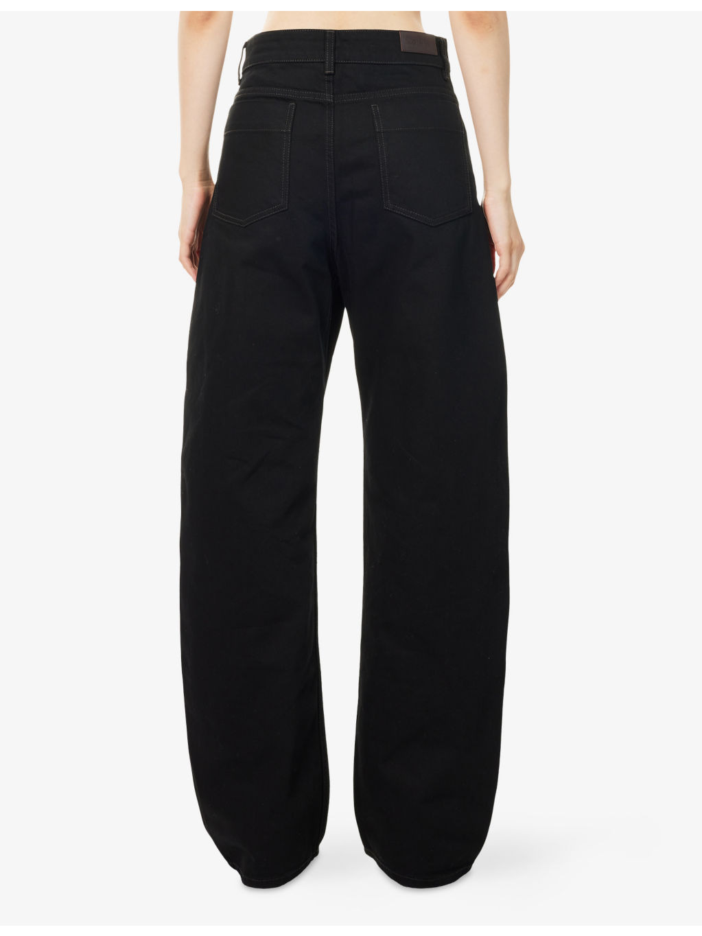 High-Rise Curved Denim Jeans - 4