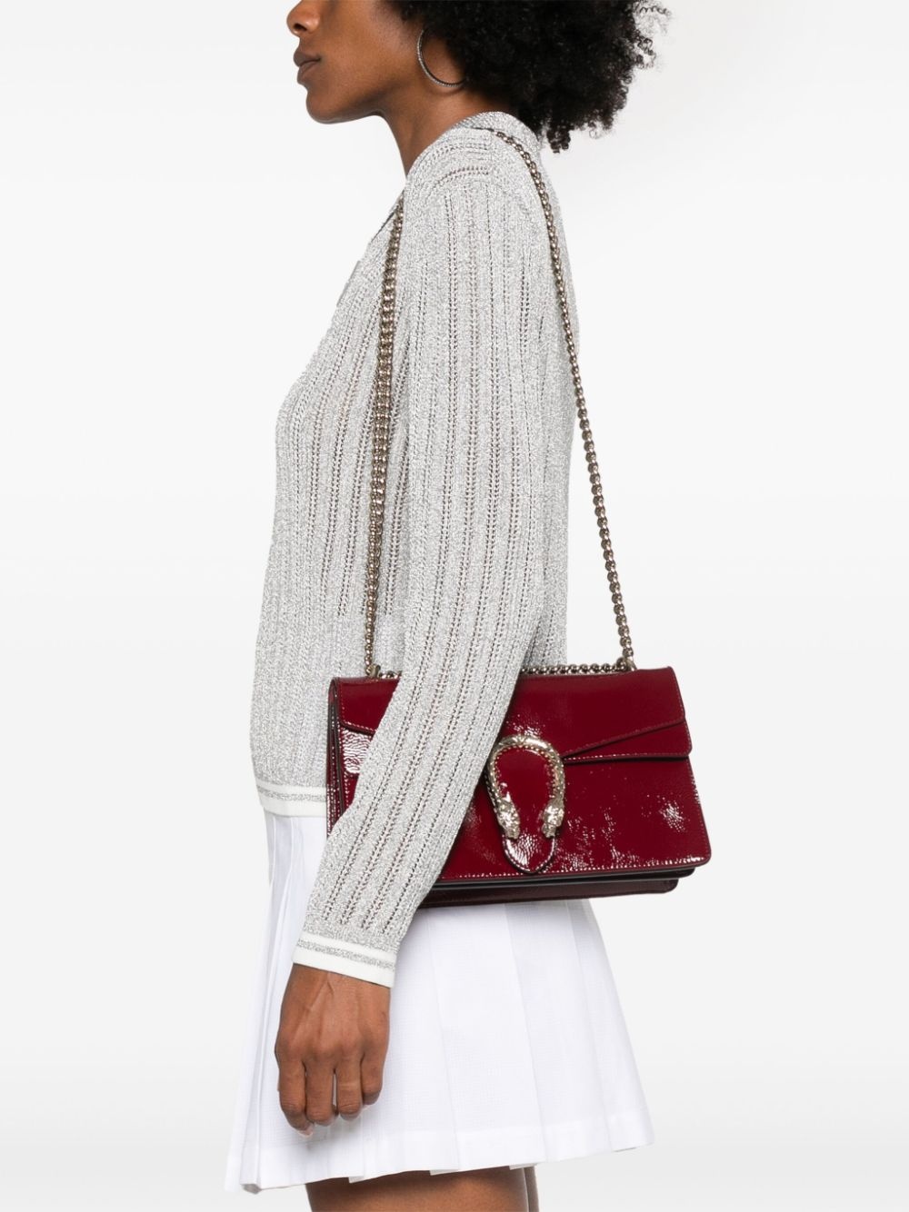 small Dionysus leather shoulder bag - 2