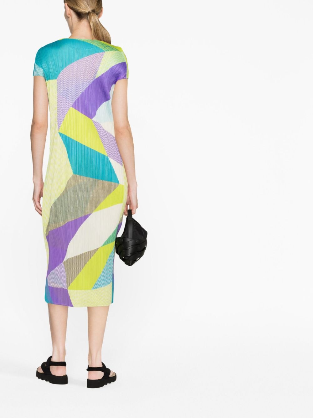 abstract-pattern shift dress - 4