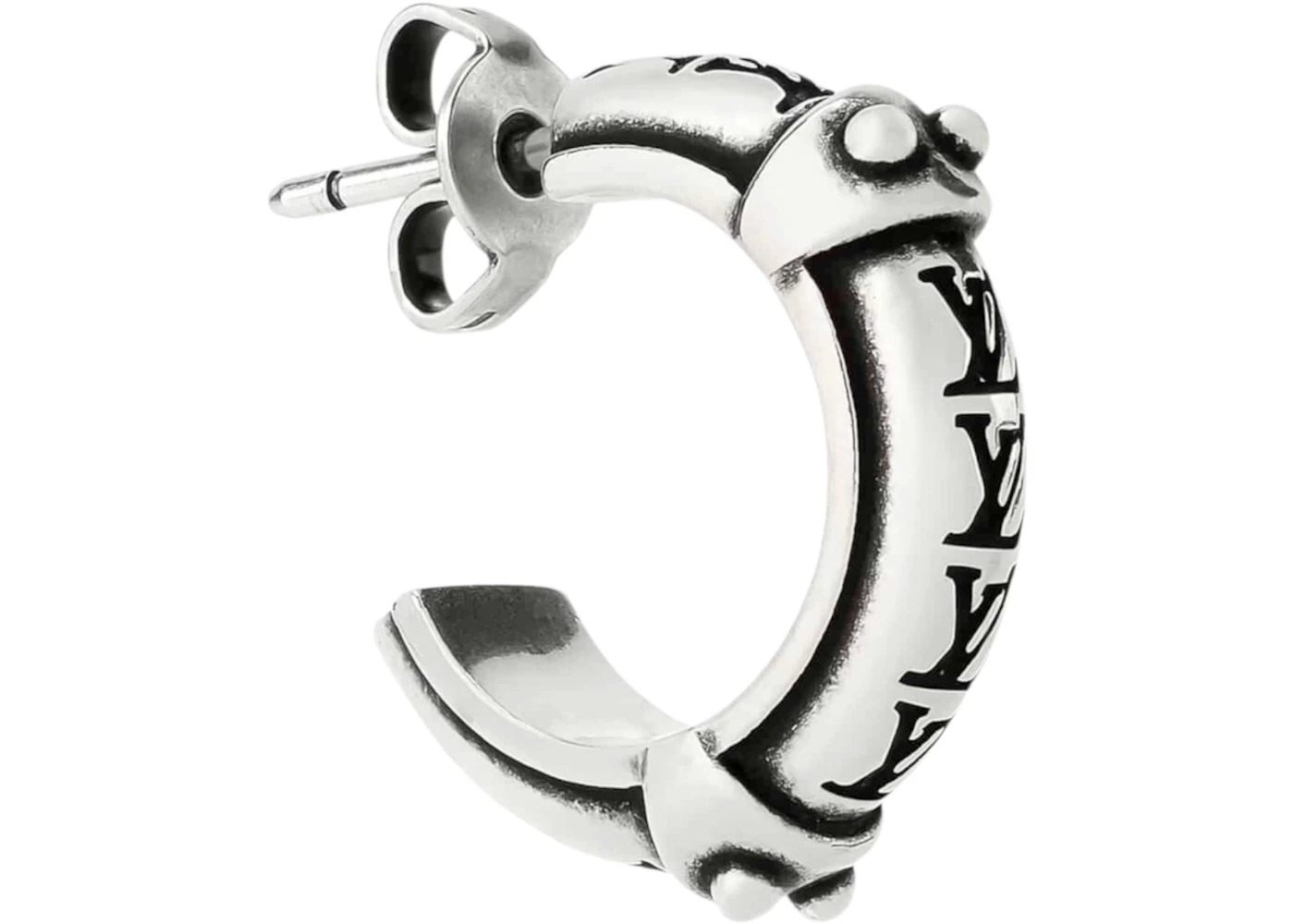 Louis Vuitton x Nigo LV Lozine Hoop Earring Sterling Silver - 2