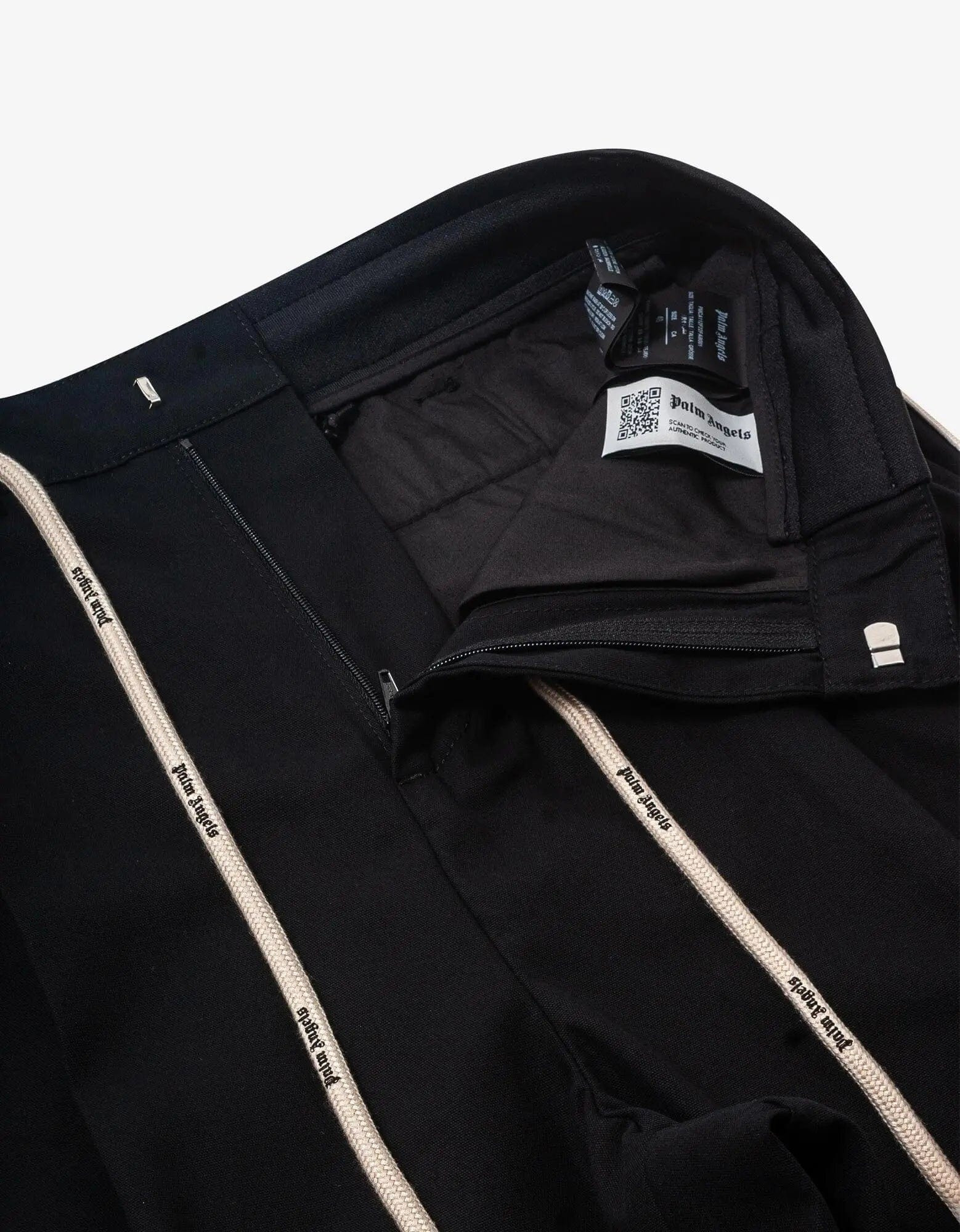 Palm Angels Black Track Belt Pants - 7