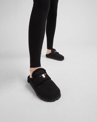 Prada Shearling slippers outlook