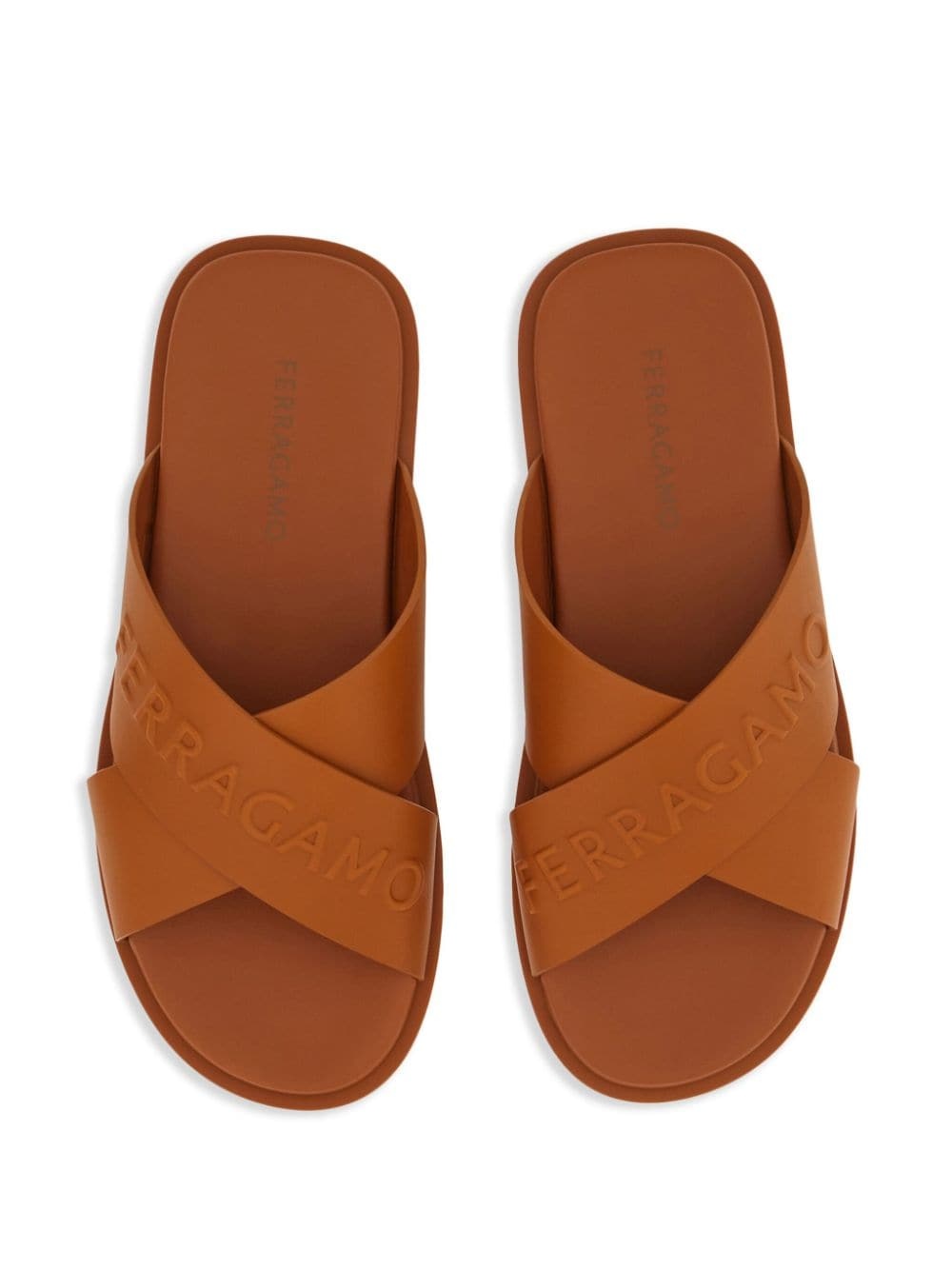 leather sandal with crossover straps - 4