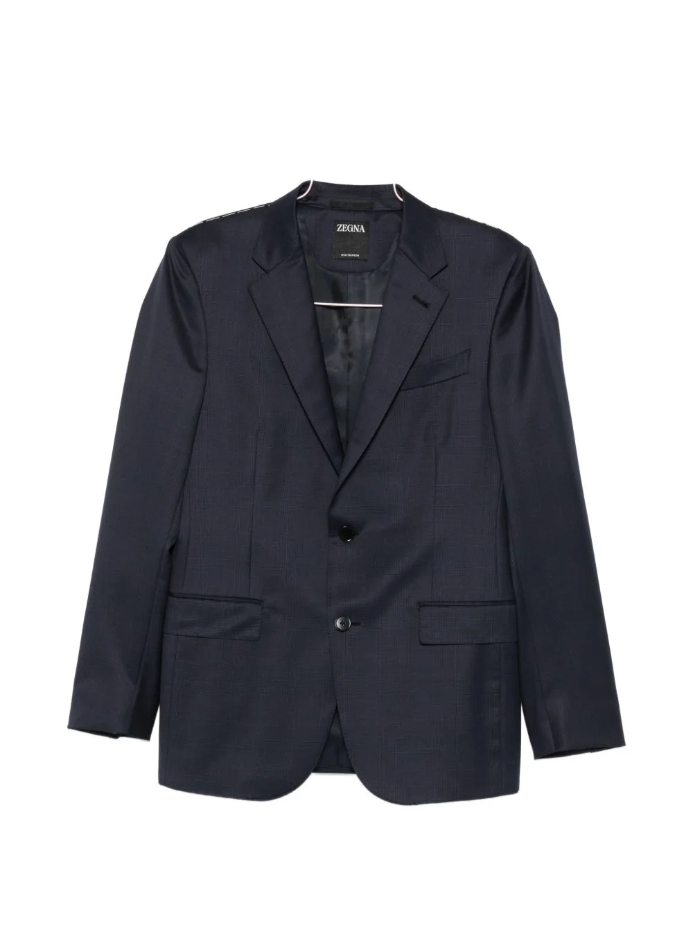 single-breasted wool suit - 1