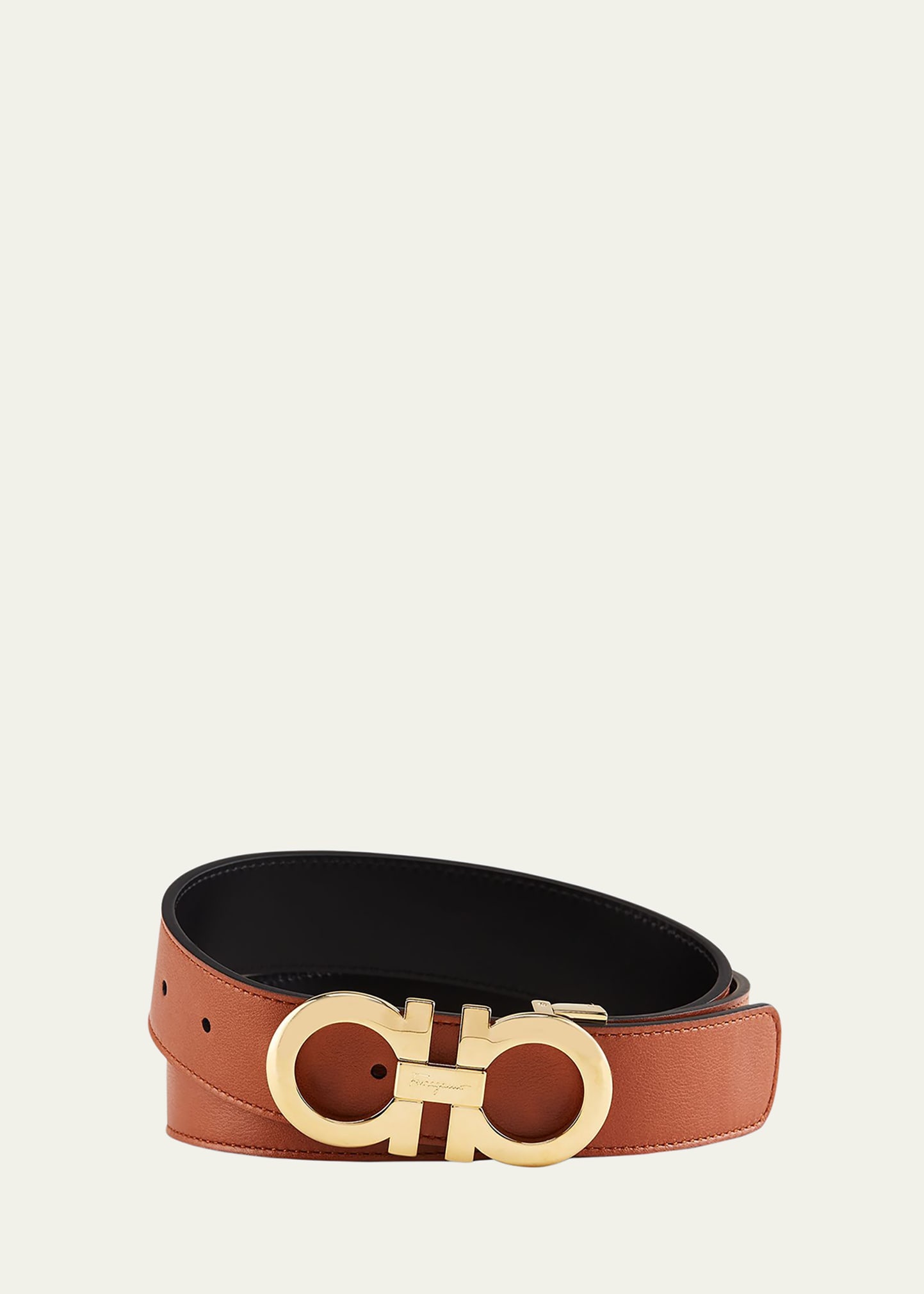 Men's Gancini Classic Leather Belt - 1