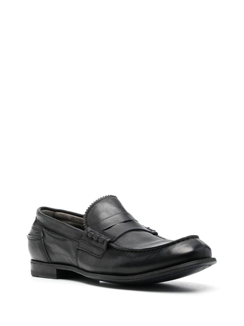 OFFICINE CREATIVE flat leather loafers outlook
