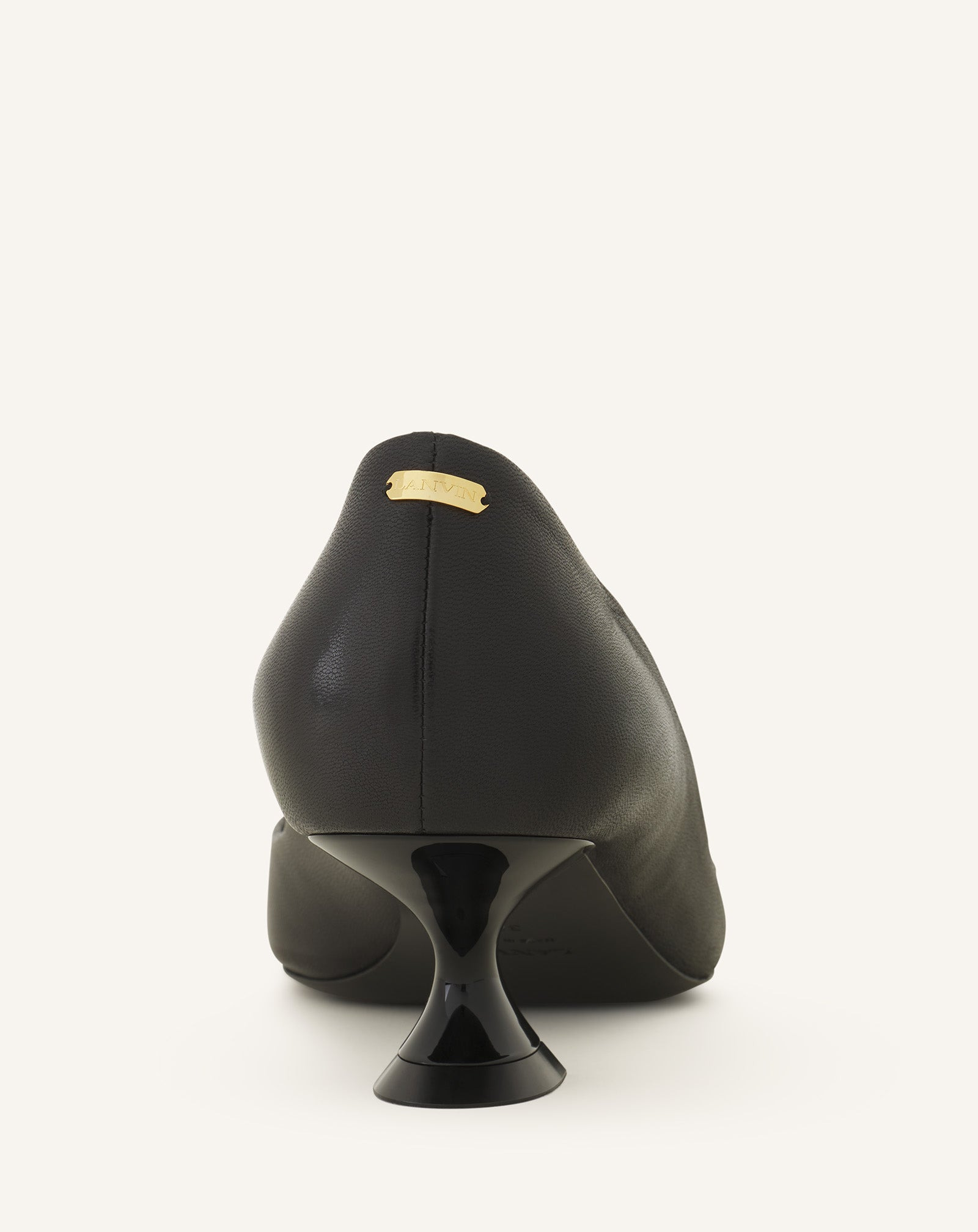 MIDNIGHT STEP LEATHER PUMP WITH BUCKLE - 6