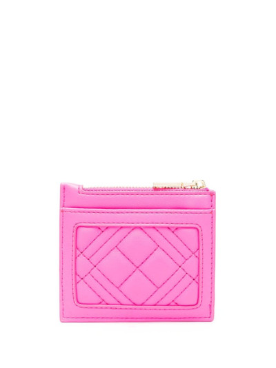 Moschino logo-plaque quilted wallet outlook