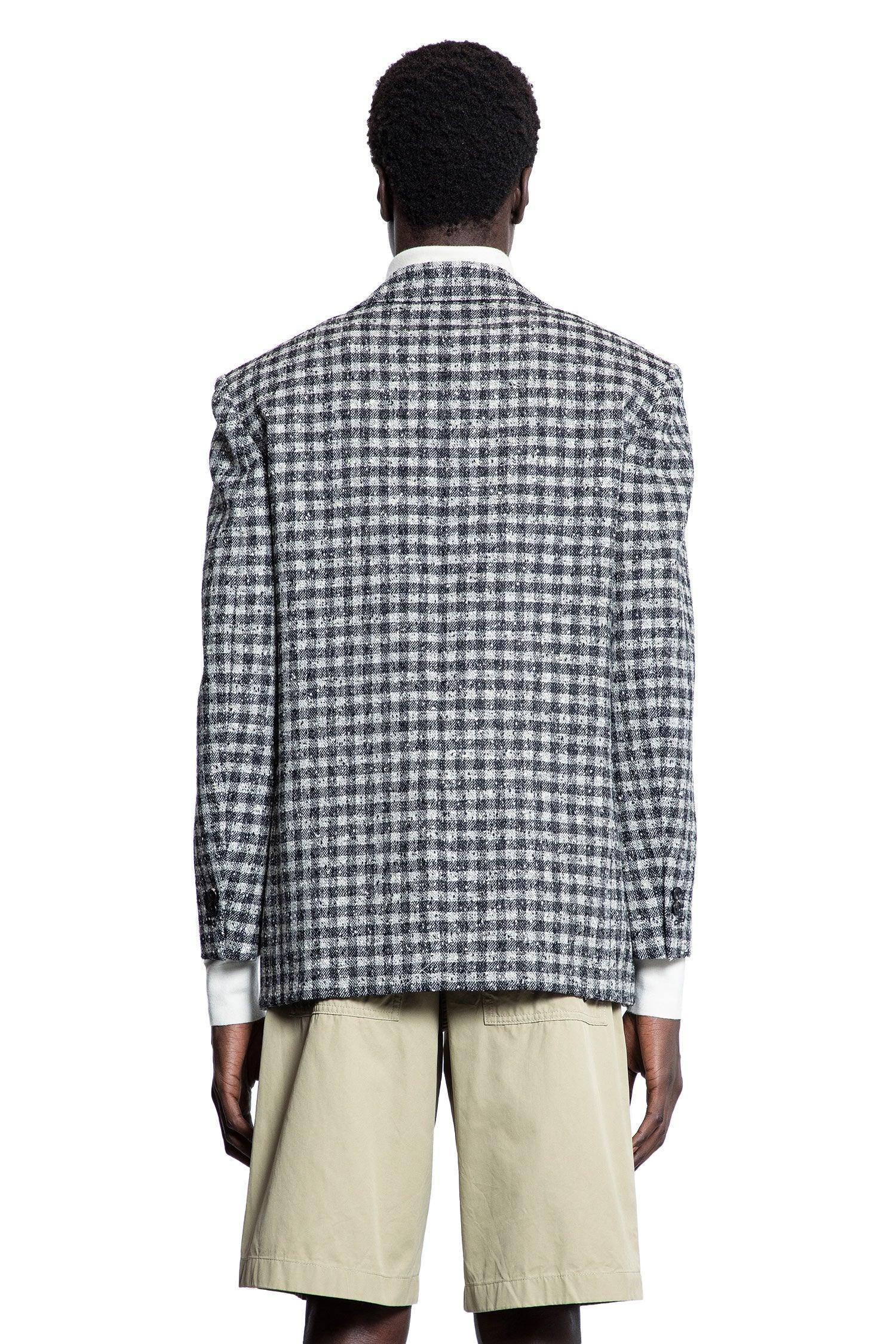 Boucle-Gingham-Wool-Blazer - 3