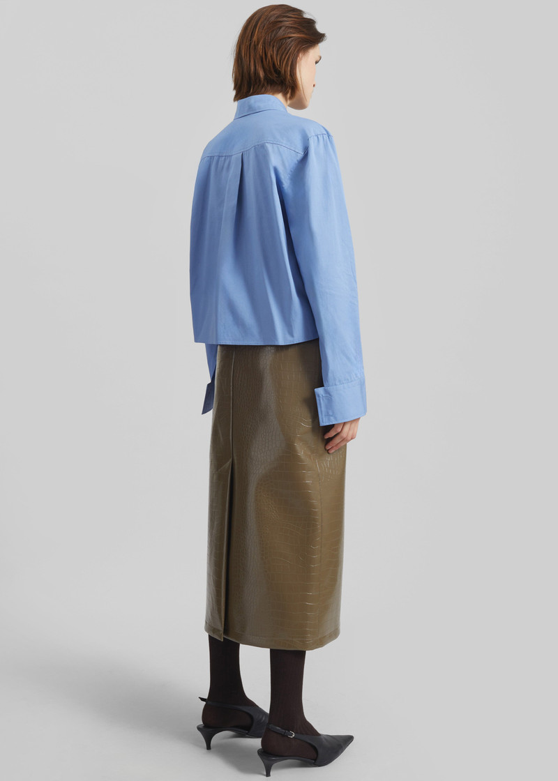 Kniva Cropped Shirt - Blue 9